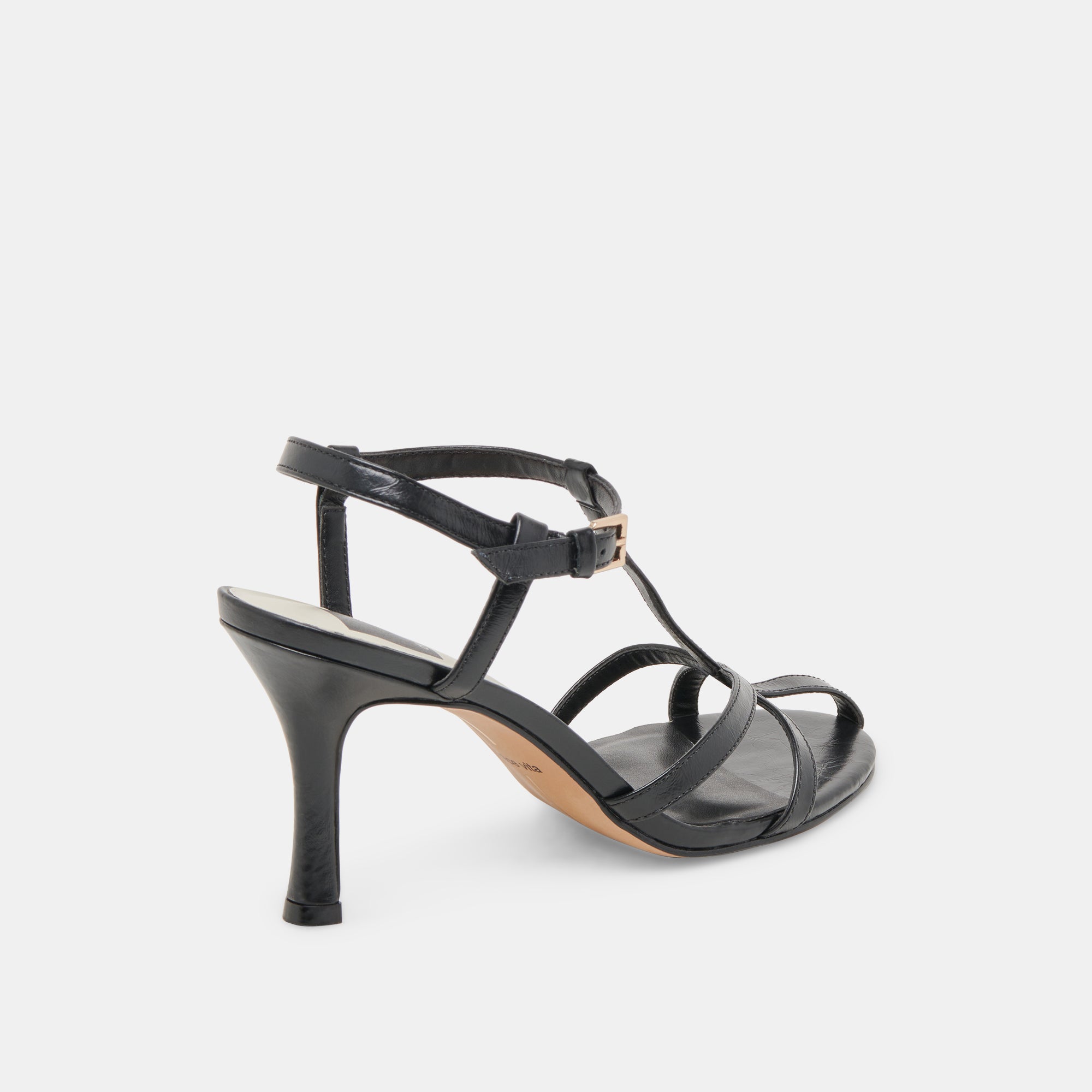 LIANE Women's High Heels - Midnight Crinkle Patent Leather Pumps for Parties, Weddings & Evening Events
