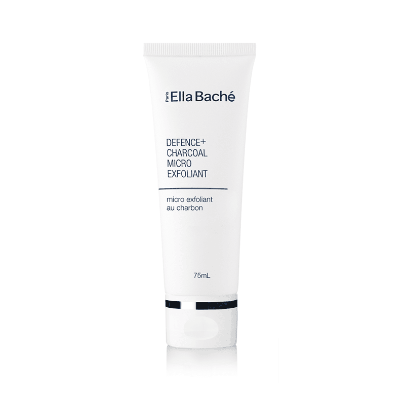 Defence+ Charcoal Micro Exfoliant 75ml - Deep Cleansing Face Scrub for Acne & Blackheads - Gentle Exfoliating Skincare Gift with Purchase - Perfect for Daily Use & Travel Skincare Routine