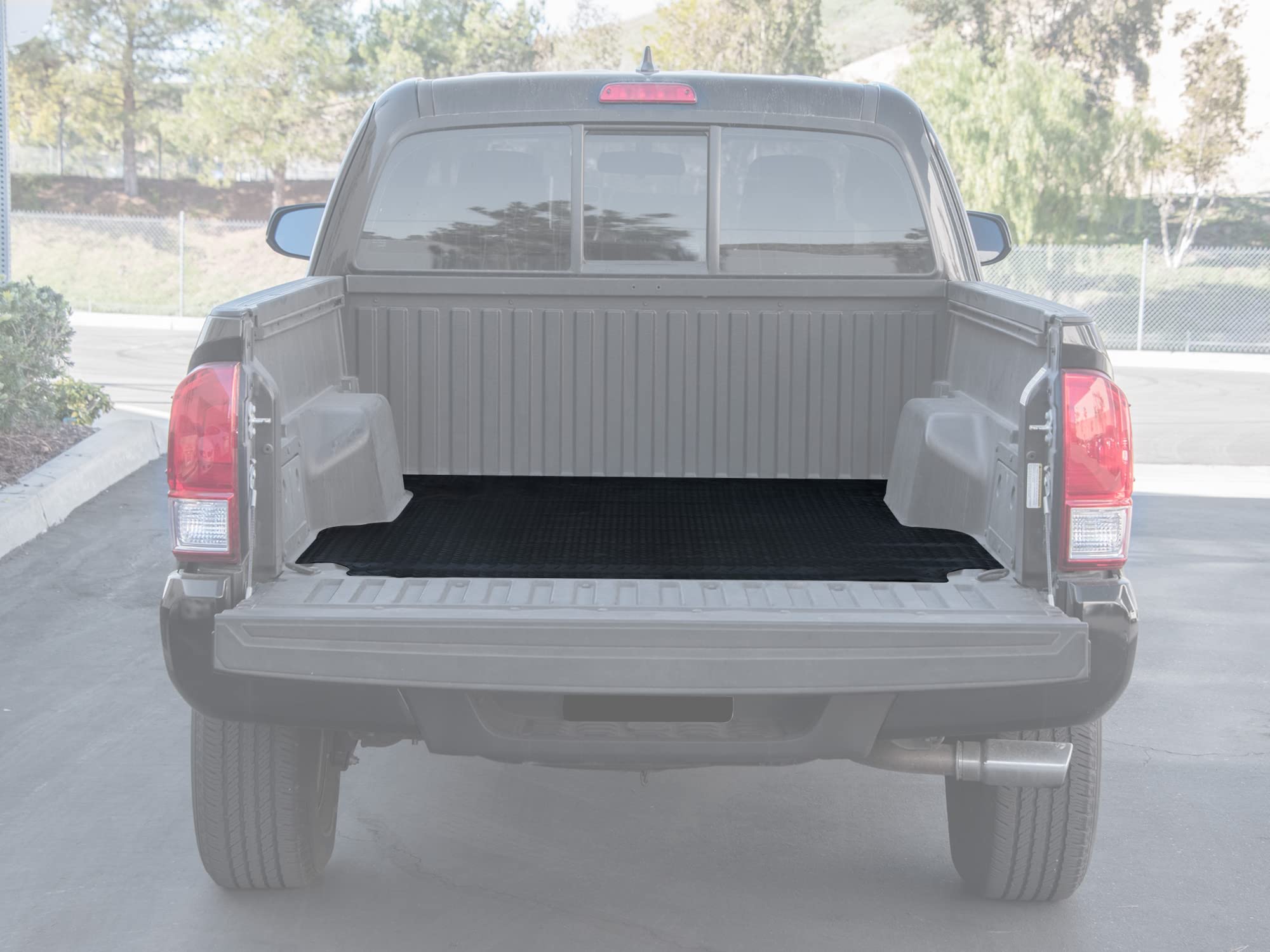 ARMORDILLO USA 8706015 Diamond Plate Rubber Truck Bed Mat - Black for 2015-2022 Ford F150 5.5' Short Bed (66