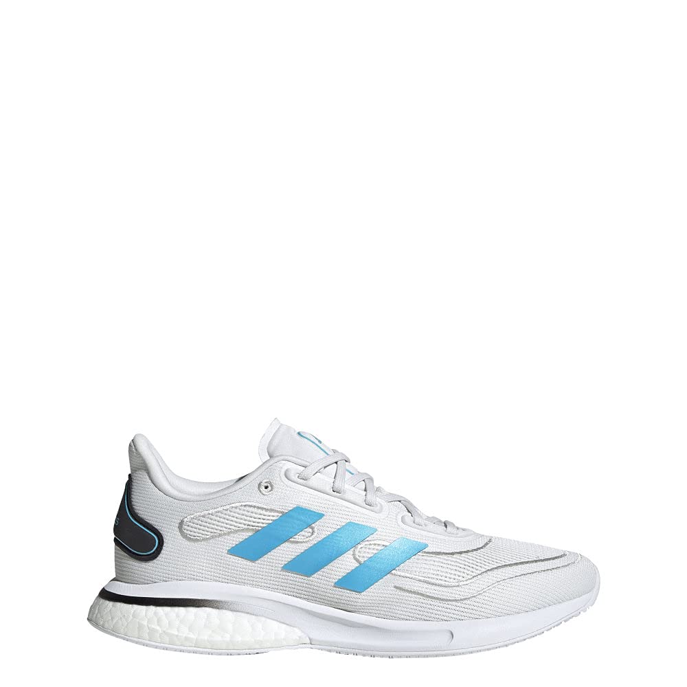 adidas Women's Supernova Running Shoes - Lightweight, Cushioned for Comfort - White/Signal Cyan/Black - Size 6 US - Perfect for Jogging, Gym Workouts & Daily Wear