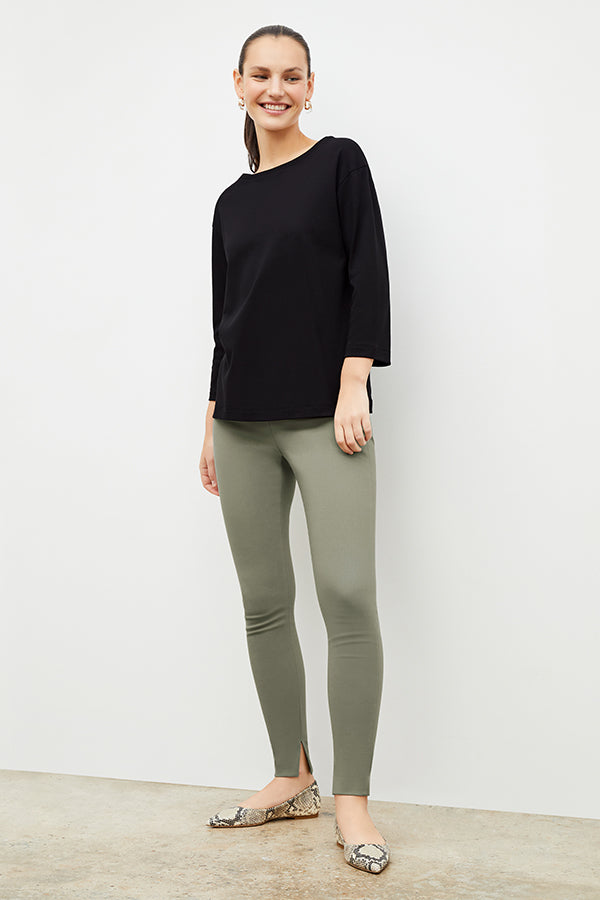 Skinny Foster PowerStretch Pants in Thyme - Comfortable & Stretchy Women's Activewear for Yoga, Running & Outdoor Adventures