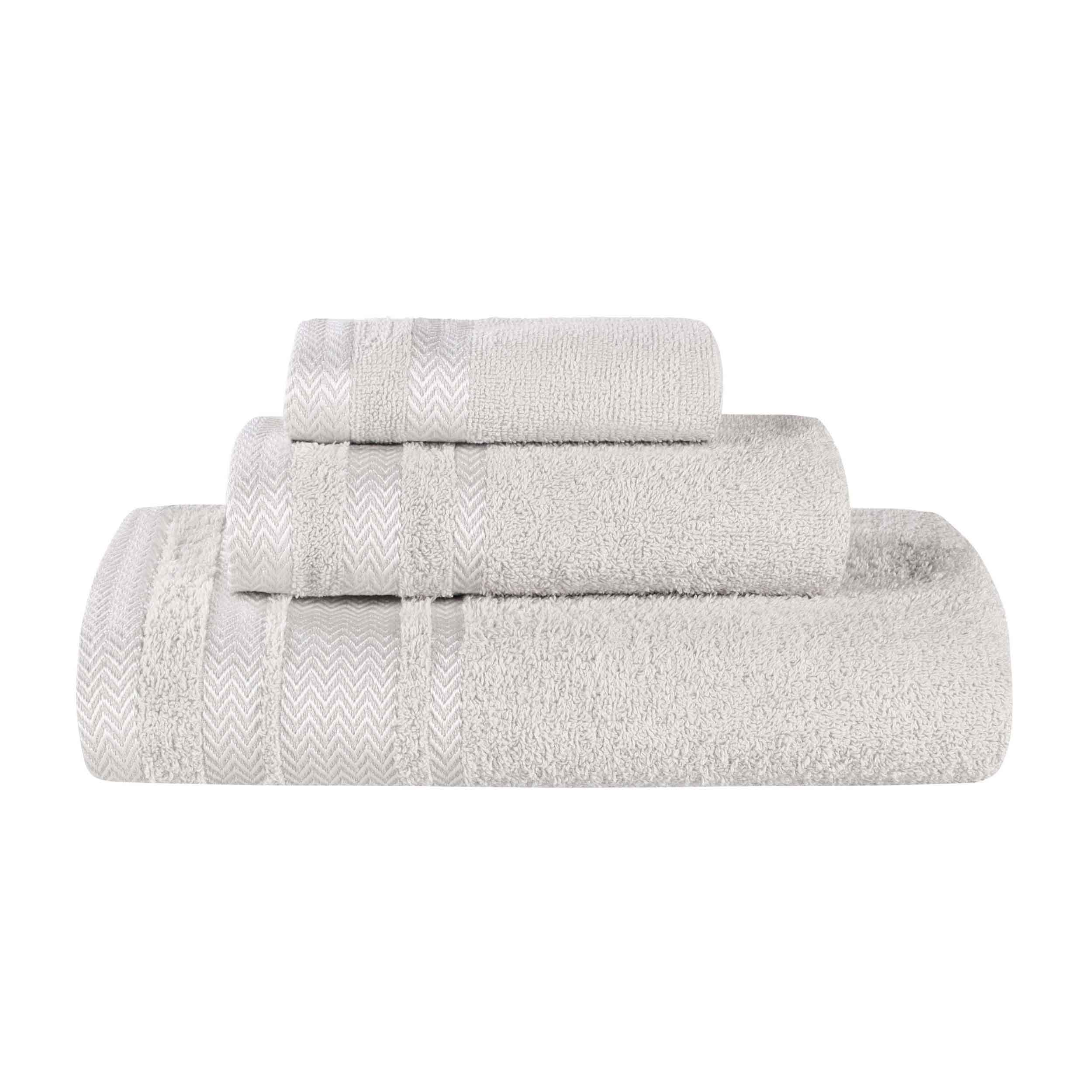 Premium Hays Cotton Medium Weight 3-Piece Bath Towel Set - Soft & Absorbent for Spa, Gym, and Home Use