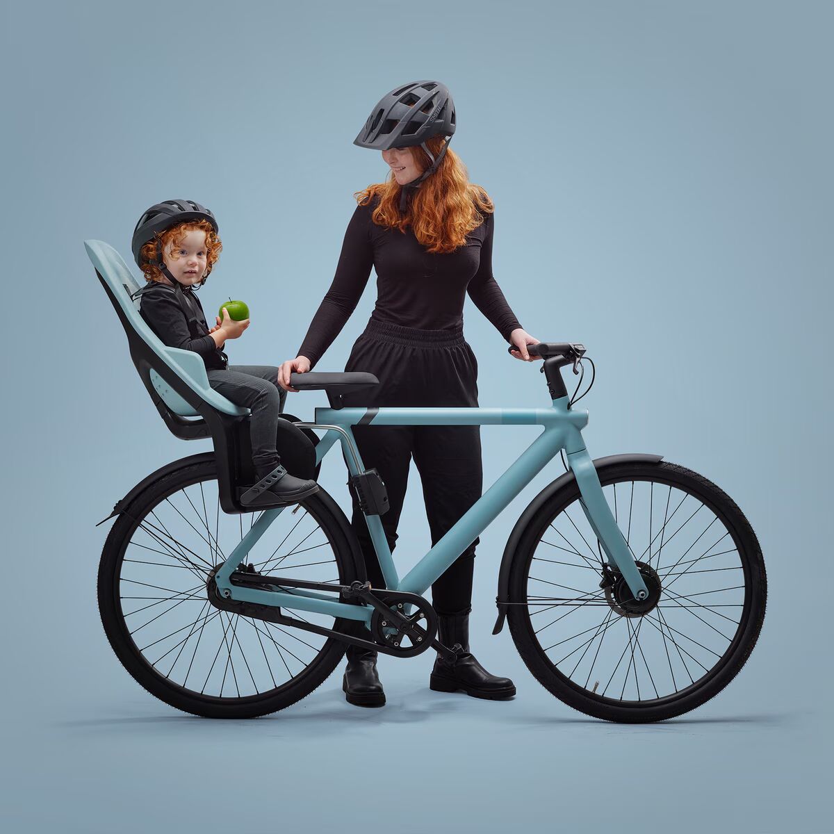 Thule Yepp Maxi 2 Frame Mount Child Bike Seat - Safe & Comfortable Kids Bicycle Carrier for Cycling Adventures with Toddlers