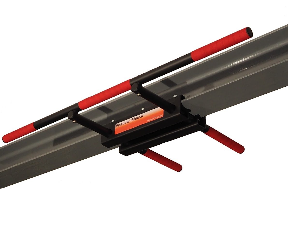 600 LBS Weight Limit Heavy Duty I-Beam Pull Up Bar - Extra Long Straight Pull-Up Bar with Premium Grip Tape - Made in USA - Perfect for Home Gym, CrossFit & Strength Training
