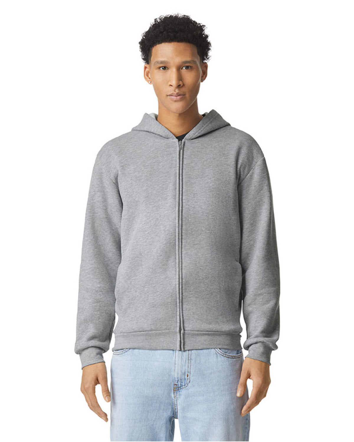 American Apparel RF497 ReFlex Fleece Unisex Full Zip Hoodie - Warm & Comfortable Pullover for Men & Women - Perfect for Outdoor Activities, Gym, and Casual Wear