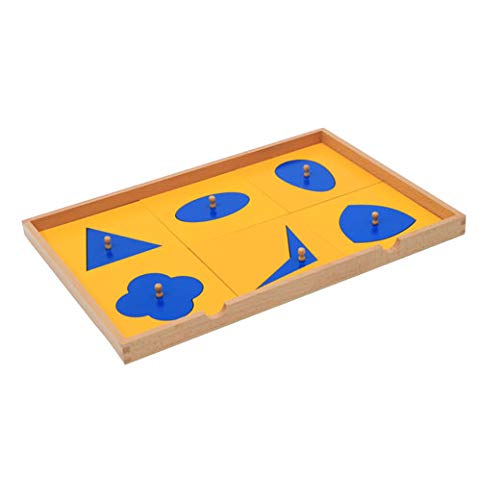 Montessori Geometric Puzzle Cabinet - Wooden Sensorial Learning Toy for Preschool Kids - Shape Matching & Early Math Education - Perfect for Homeschool & Classroom Activities