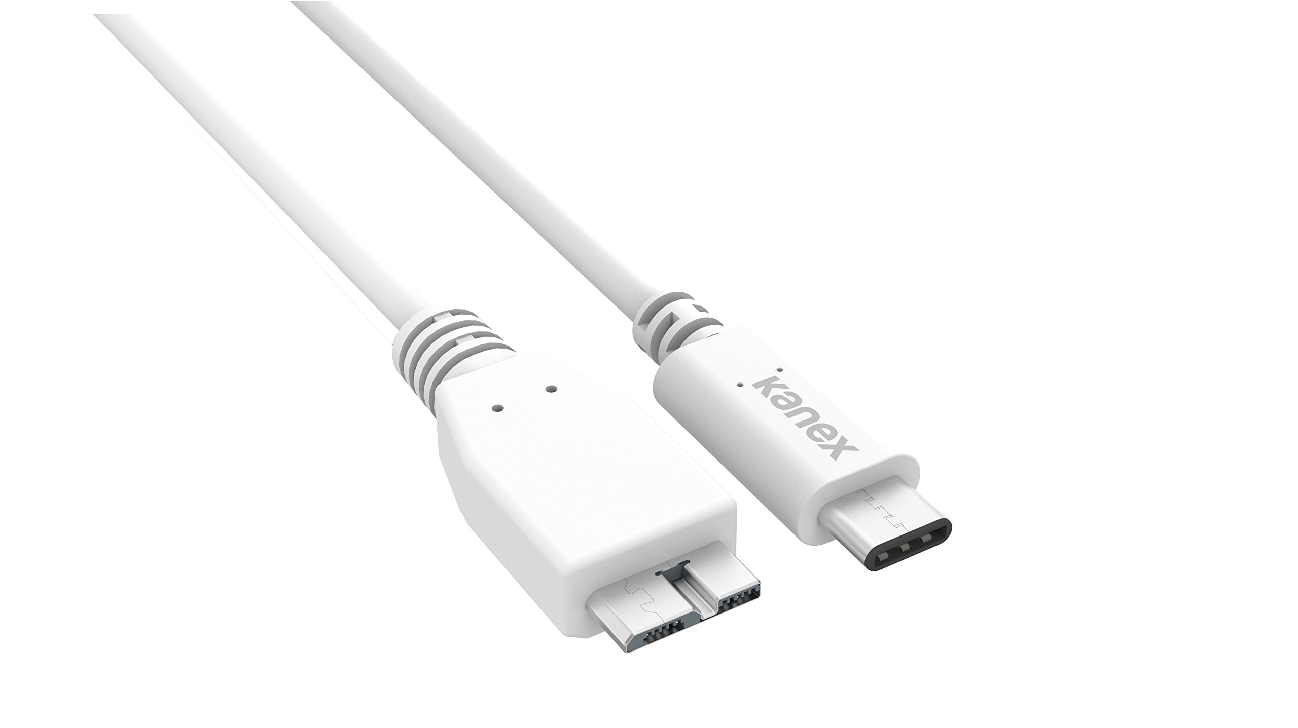 USB-C to Micro-B USB 3.0 Fast Charging Cable 4ft/1.2m - White | High-Speed Data Transfer & Charging Cord for Samsung Galaxy, External Hard Drives, Cameras & More