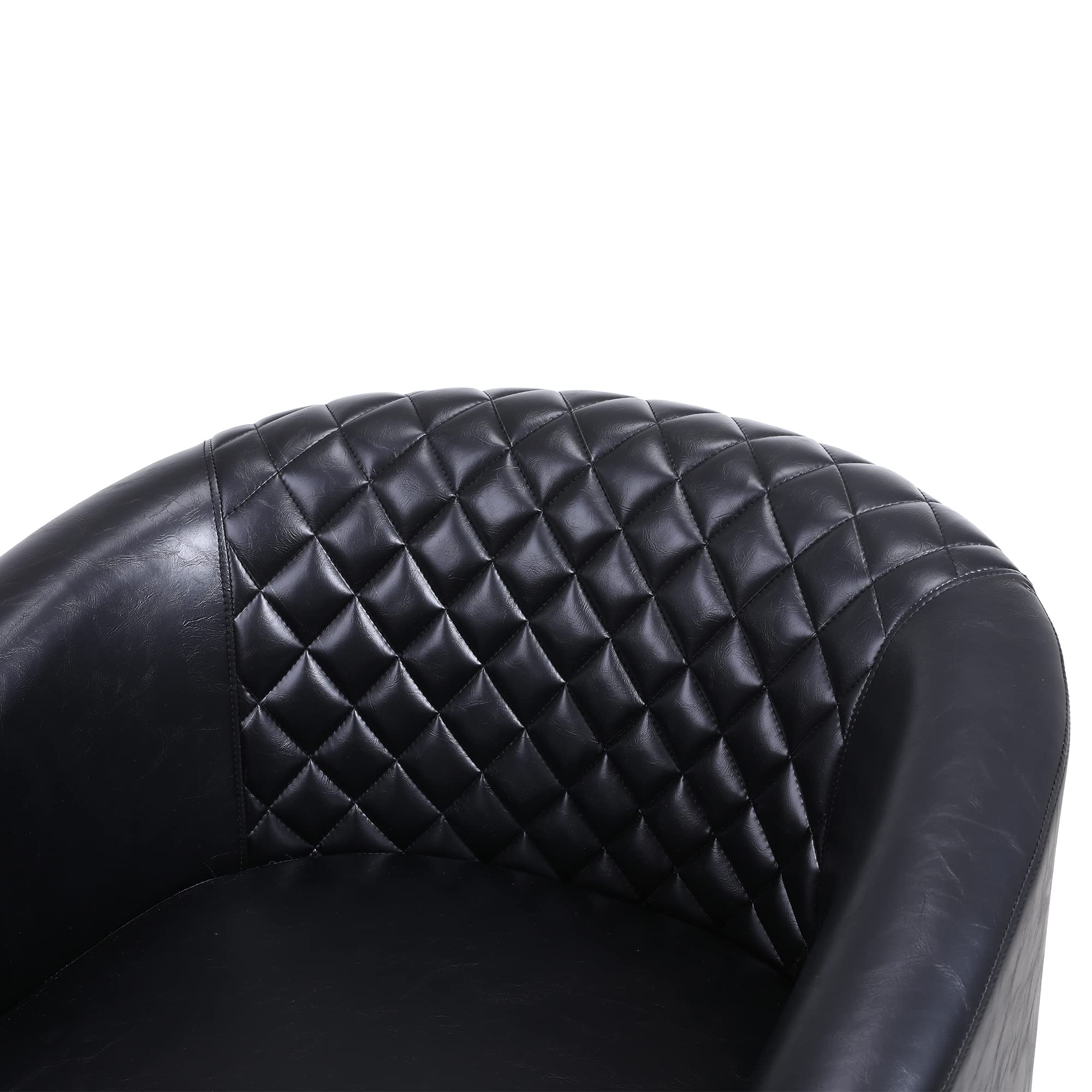 HomSof Accent Barrel Chair - Upholstered Living Room Armchair with Nailhead Trim & Solid Wood Legs, Comfortable Lounge Chair for Reading Nook, Bedroom or Office