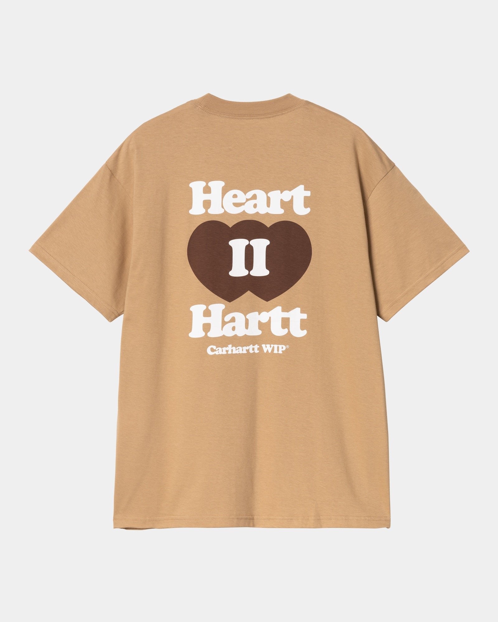 Heart II Hartt Vintage Style T-Shirt for Men & Women | Soft Cotton Comfort Fit Tee in Dusty Hamilton Brown | Casual Wear, Street Fashion, Everyday Outfits