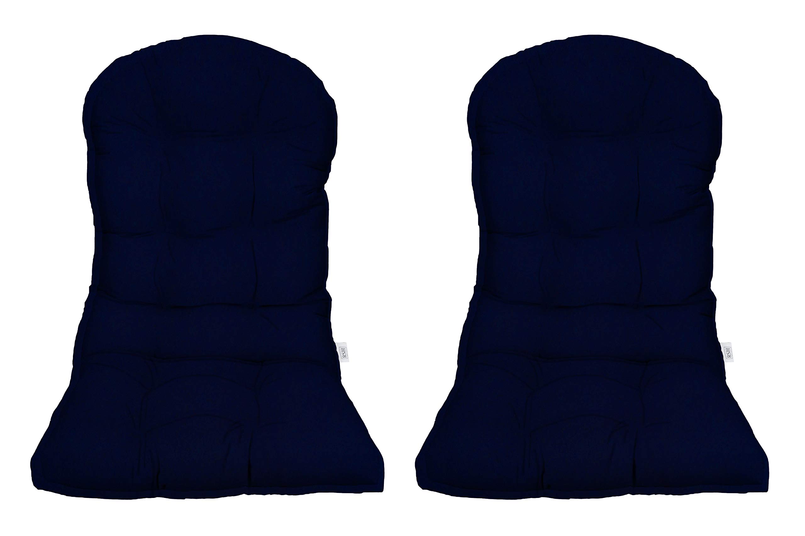 Sunbrella Tufted Adirondack Chair Cushions Set of 2 - Waterproof & Fade-Resistant Outdoor Patio Furniture Cushions (42.5