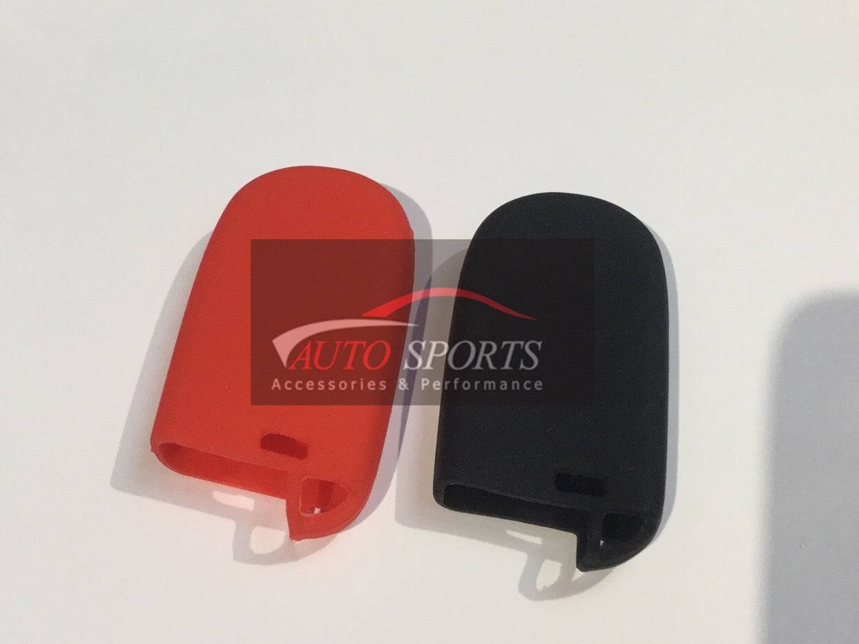 Dodge Remote Key Fob Cover 4-Button Silicone Rubber Case - Key Protector for Dodge Ram Charger Journey Durango Jeep Grand Cherokee Chrysler - Perfect for Everyday Use & Outdoor Adventures