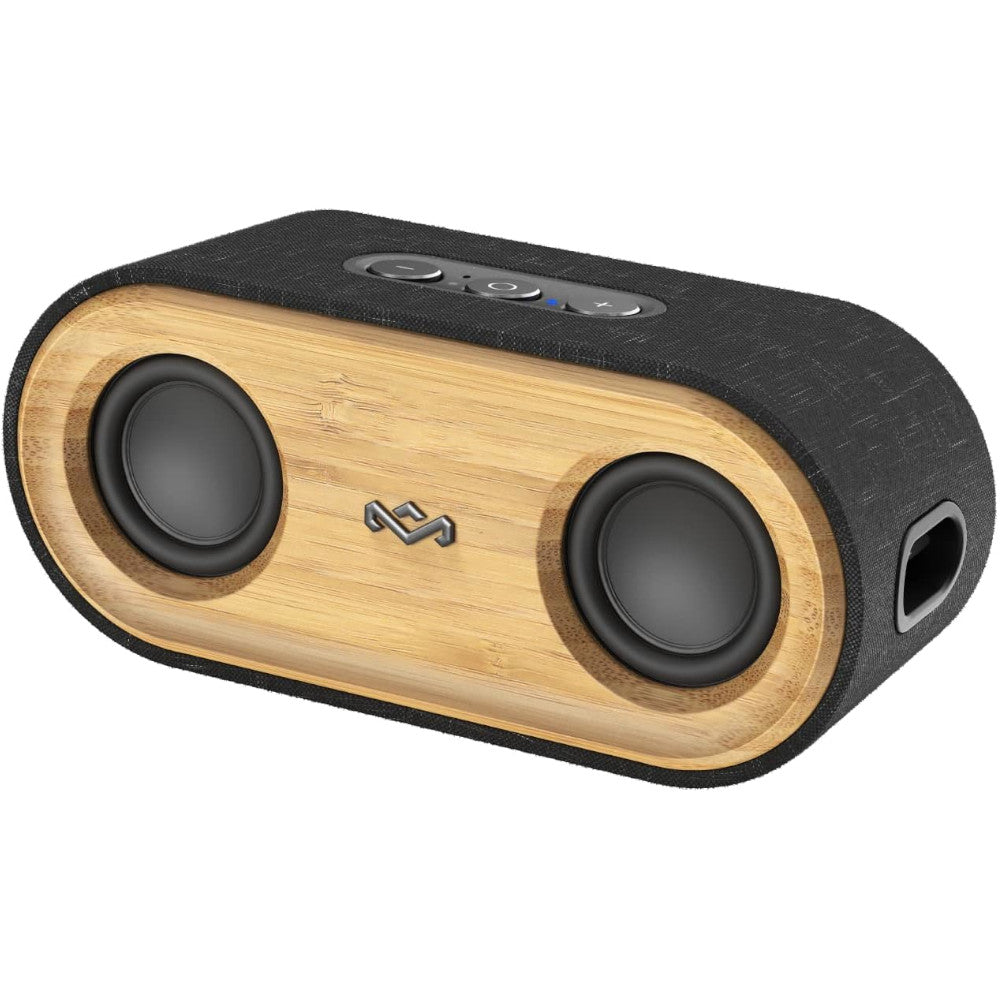 HOUSE OF MARLEY EM JA021 SB Get Together 2 Mini Bluetooth Speaker - Blemished Packaging - Perfect for Outdoor Adventures, Beach Parties & Home Entertainment