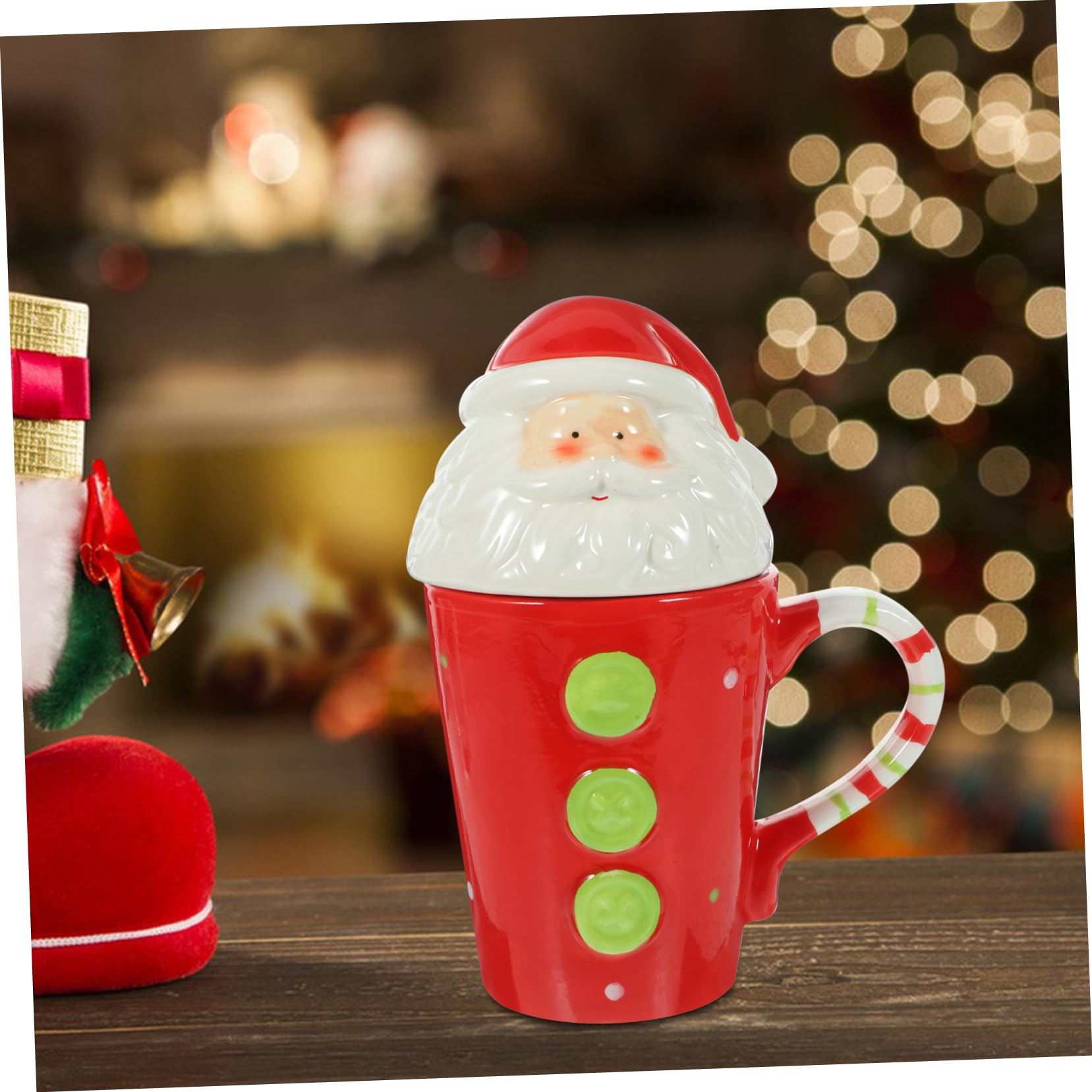 Bestoyard Christmas Snowman Ceramic Coffee Mug with Lid - 15oz Insulated Tea & Milk Cup for Holiday Gifts, Office, Home Decor & Cozy Winter Drinks