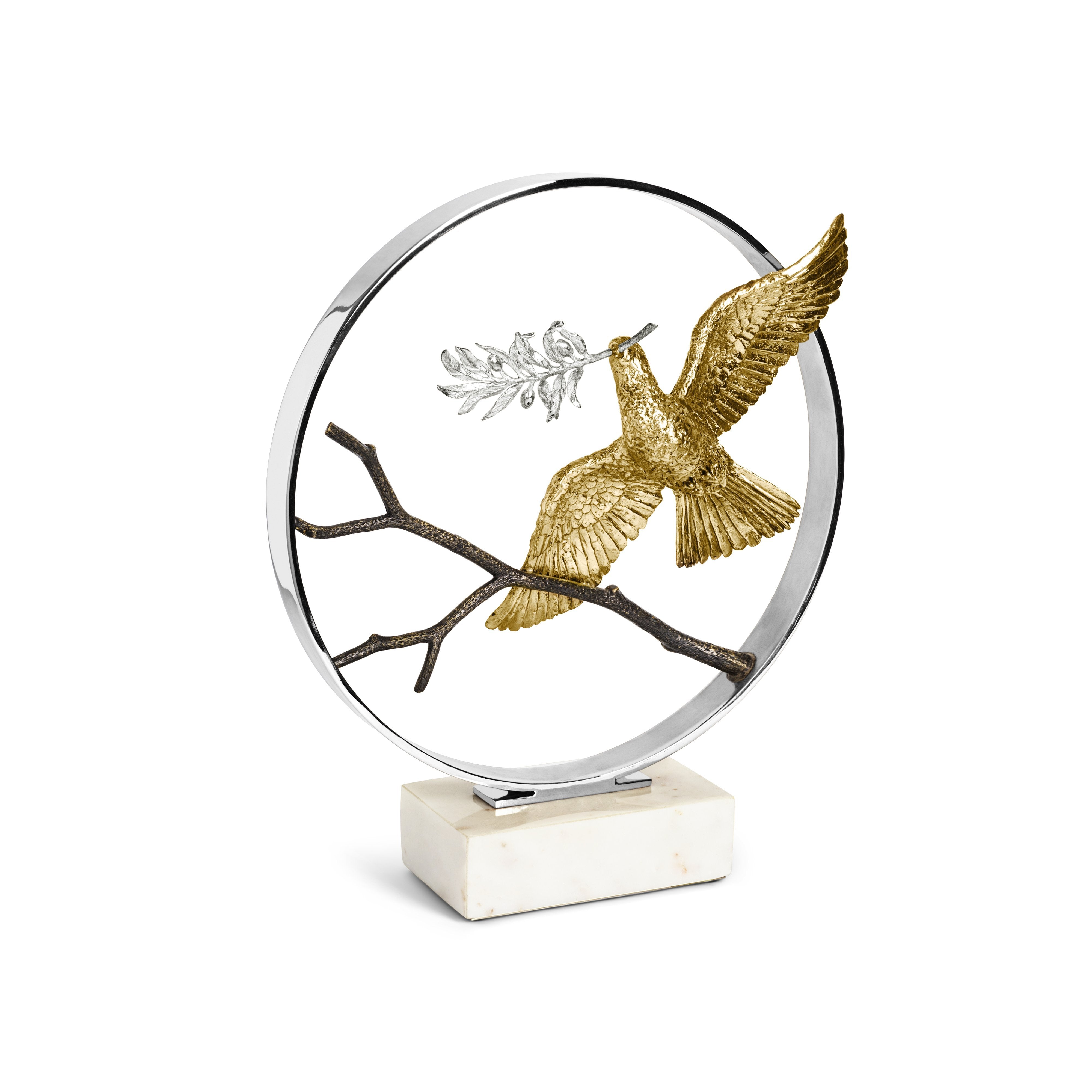 Dove 14 Moon Gate Sculpture - Elegant Garden Decor for Outdoor & Indoor Use - Perfect for Patio, Yard, and Home Décor