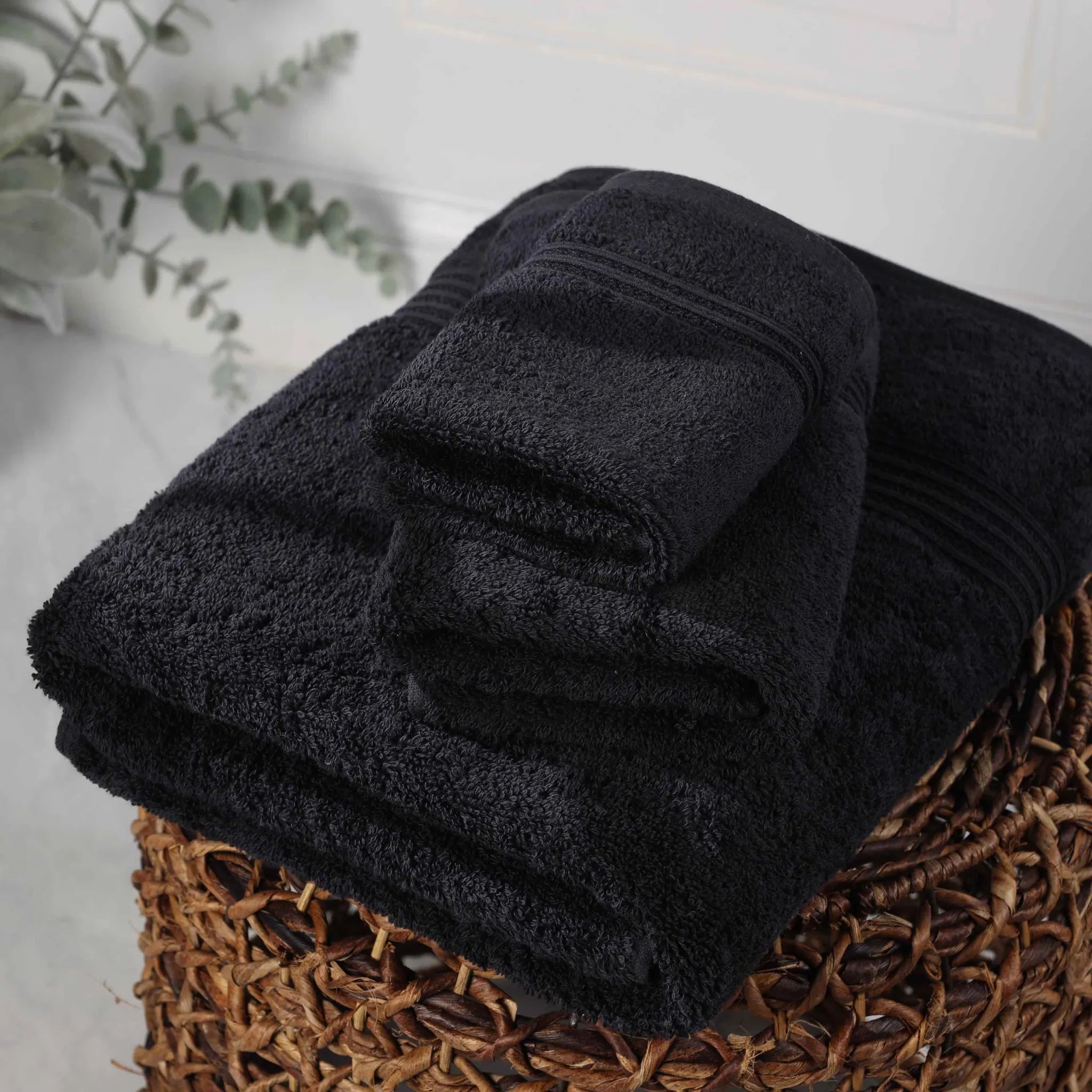 Premium Egyptian Cotton Plush 3-Piece Luxury Bath Towel Set - Ultra Absorbent & Soft for Spa, Bathroom & Hotel Use