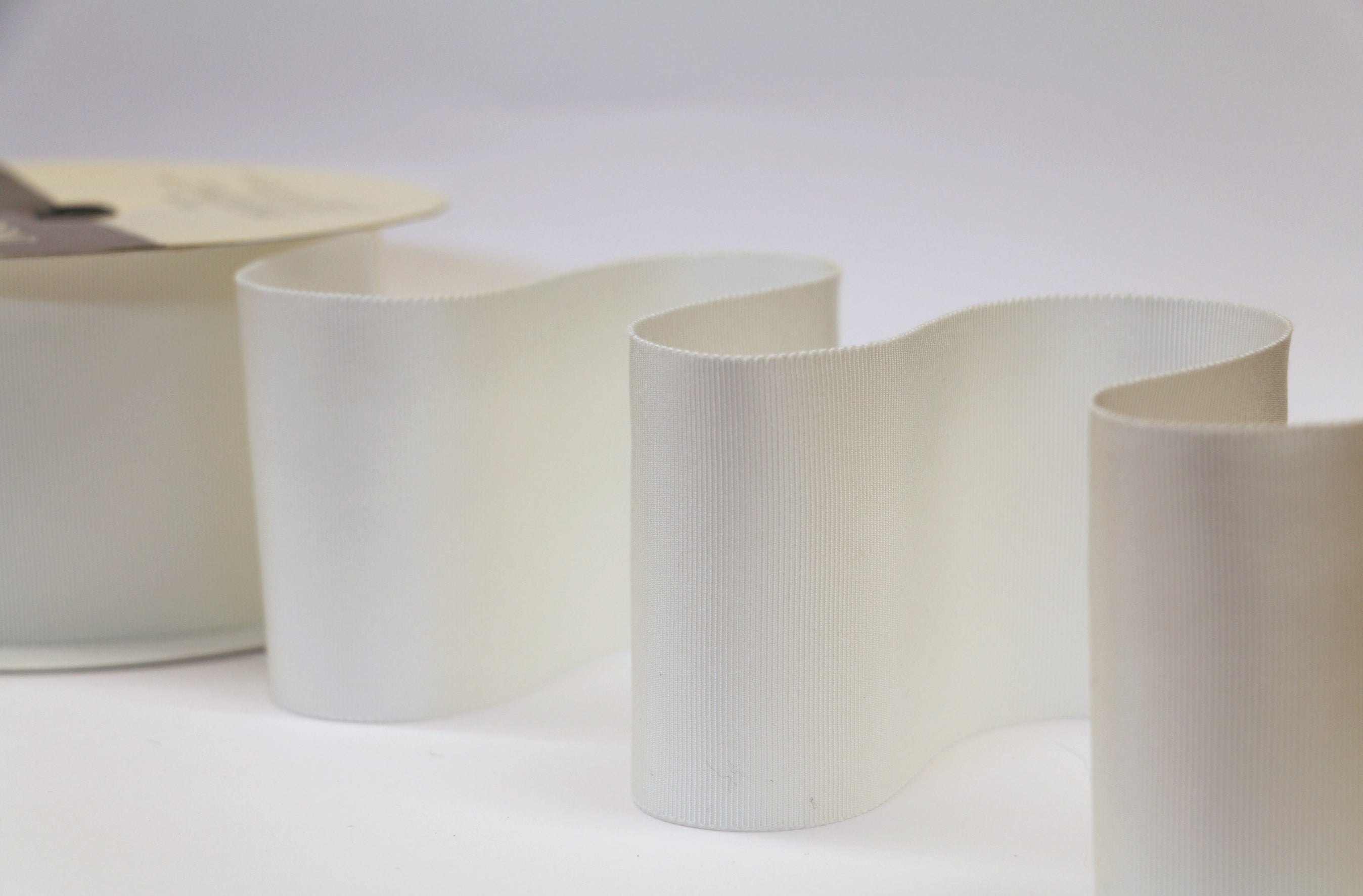 75mm Grosgrain Ribbon Cream - Premium Quality Craft Ribbon for DIY Projects, Gift Wrapping, Wedding Decorations & Scrapbooking