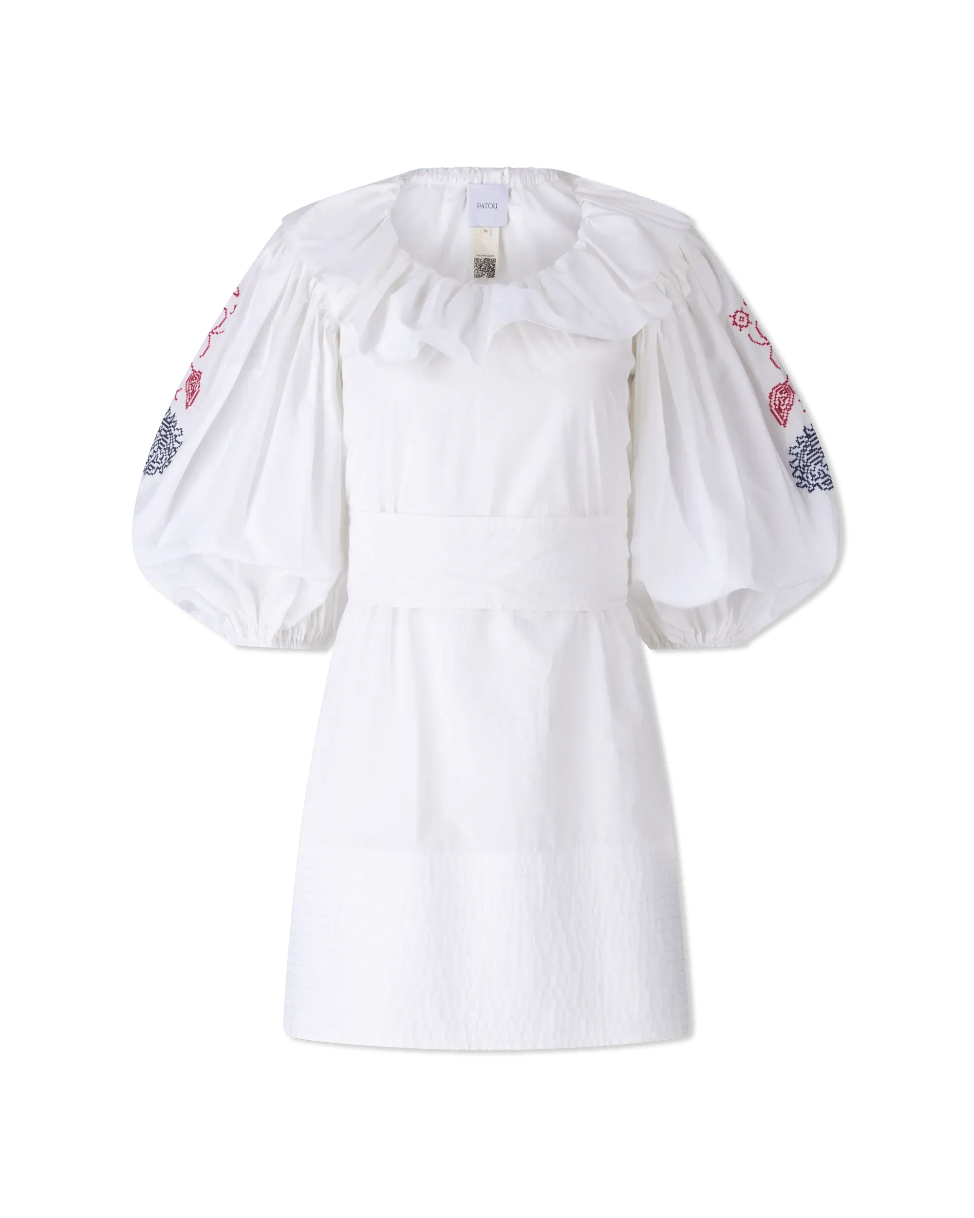 Embroidered Poplin Mini Dress for Women - Floral Summer Casual Dress - Perfect for Beach, Vacation & Date Night