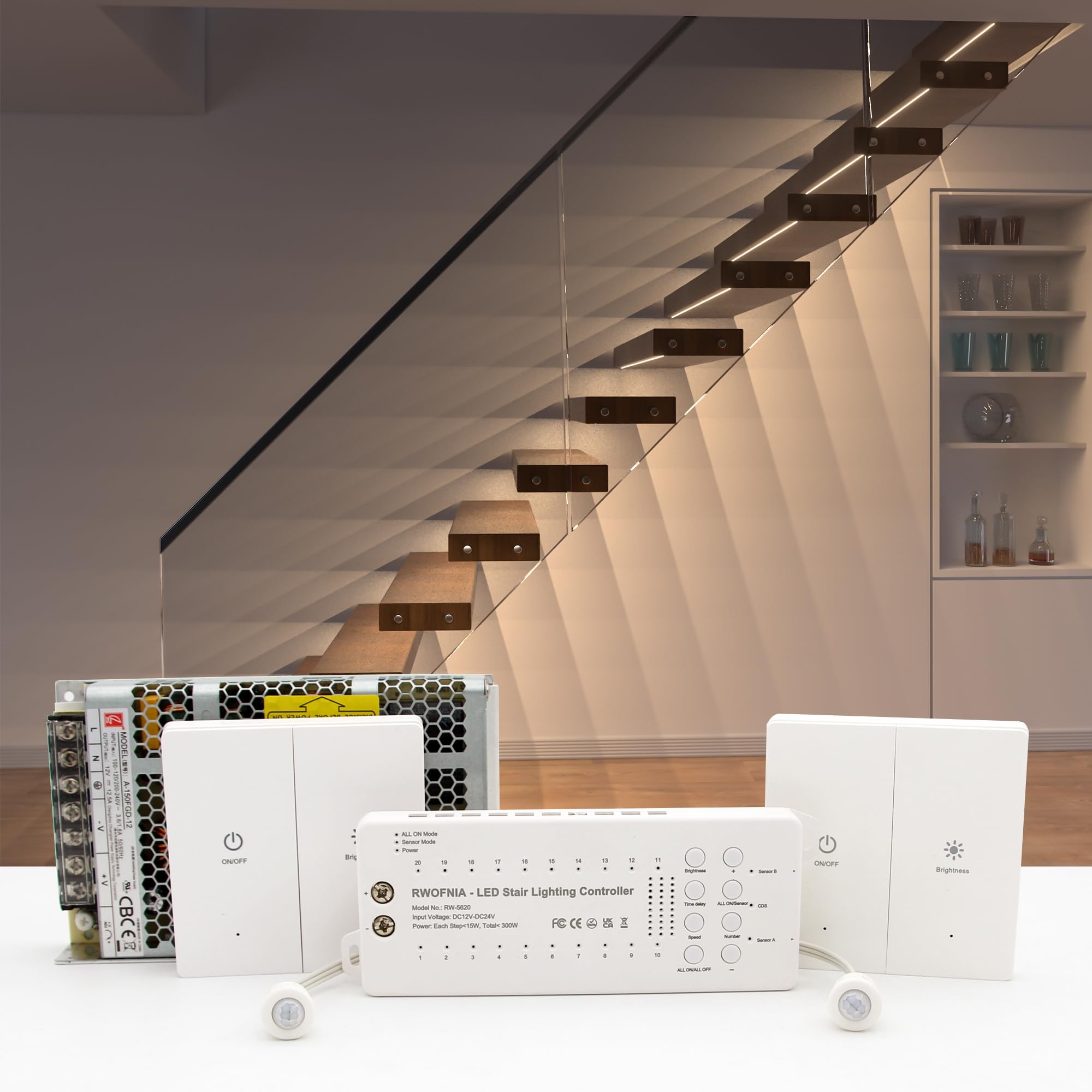 RW-5620 Smart LED Stair Lighting Kit - 40
