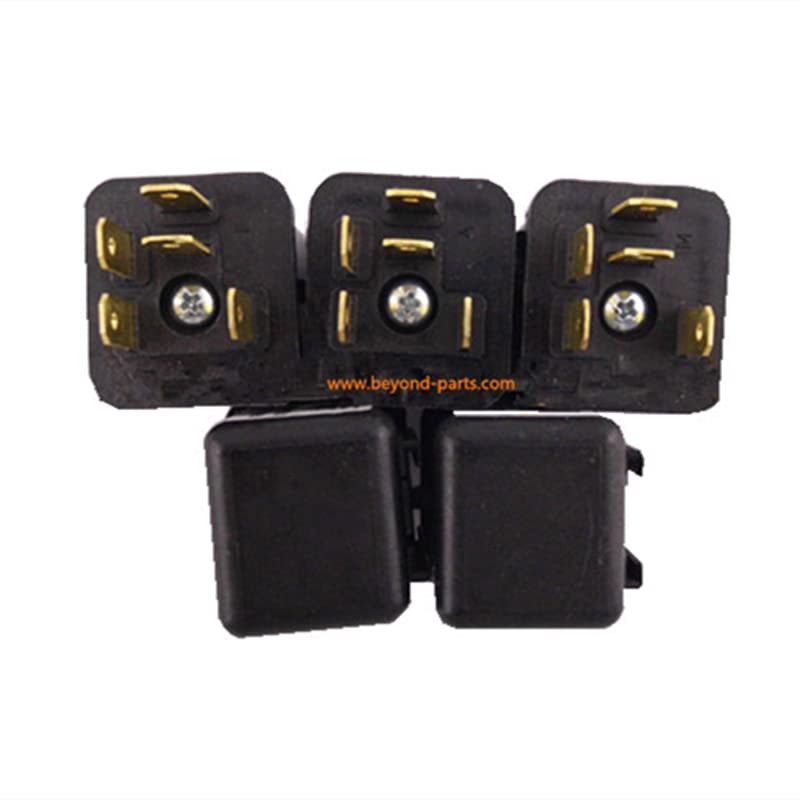2 Pcs A/C Air Conditioner Relay 569-06-61960 5690661960 for Komatsu PC200-8 Excavator - Heavy Duty Cooling System Replacement Part for Construction Equipment