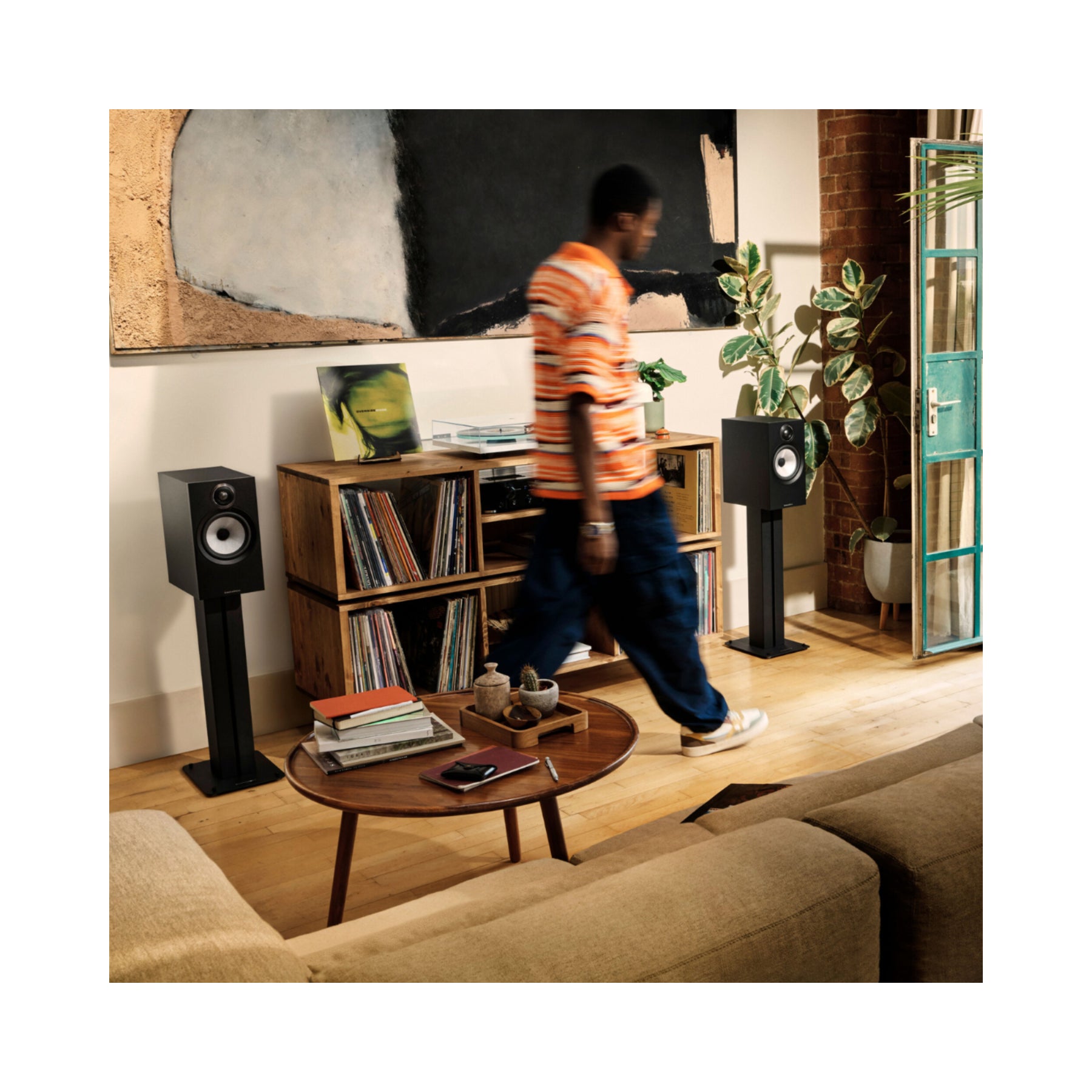 B&W 606 S3 Bookshelf Speakers Pair - Premium Stand Mount Loudspeakers in Satin Black (Open Box Clearance) | Perfect for Home Theater, Music Listening & Audiophile Setups