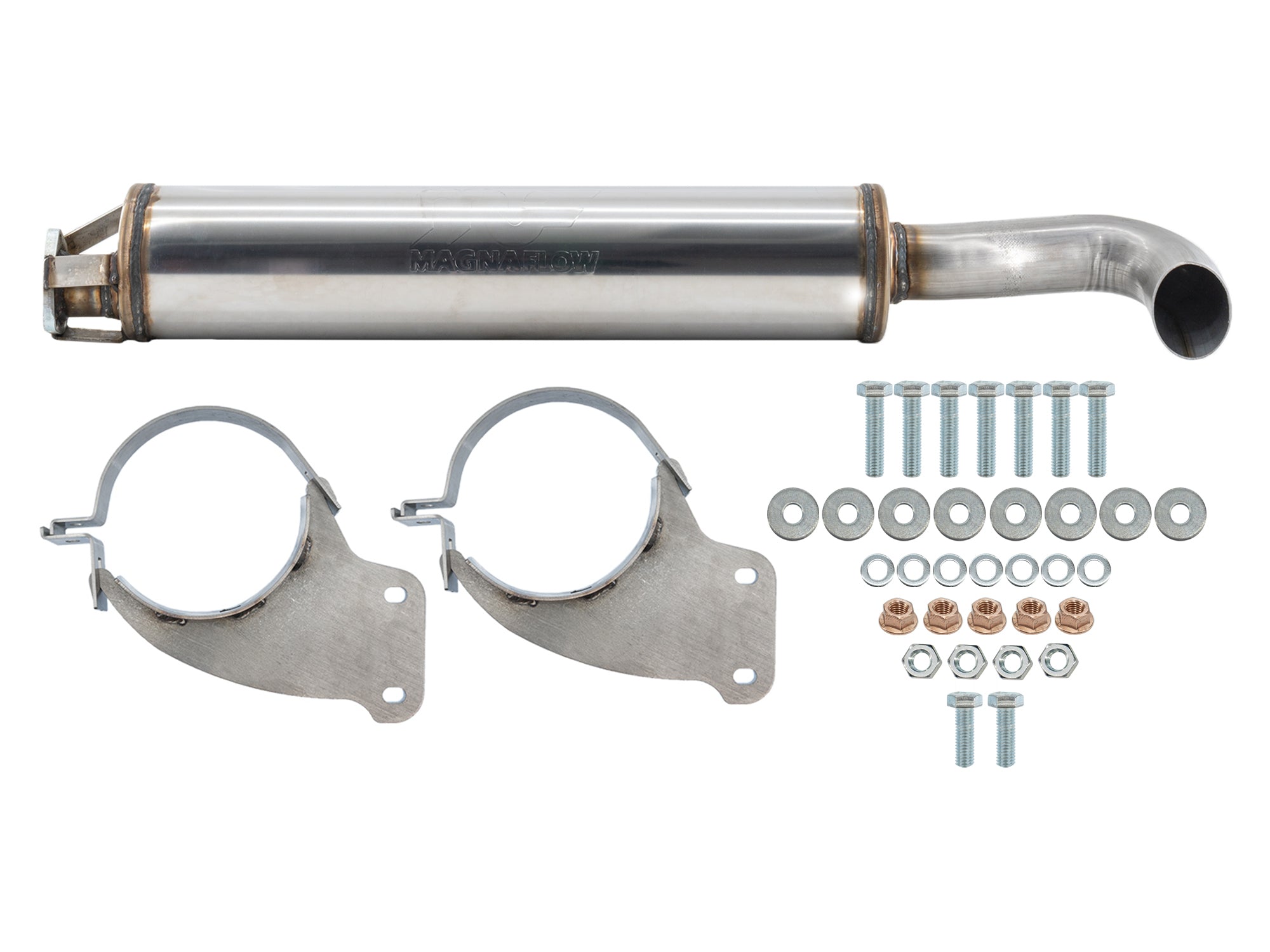 GoWesty Stainless Steel Muffler & Exhaust Saddle Bundle for VW Vanagon | Durable Performance Upgrade for Camping & Road Trips