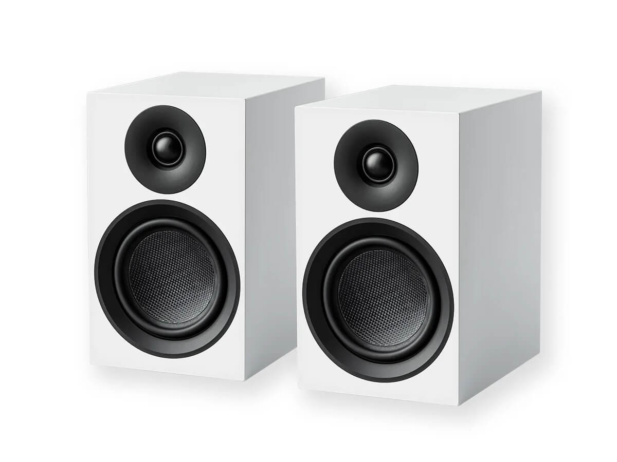 Pro-Ject Speaker Box 5 E Carbon Bookshelf Speakers (Pair) - High-End Audiophile Sound for Home Theater & Music Listening