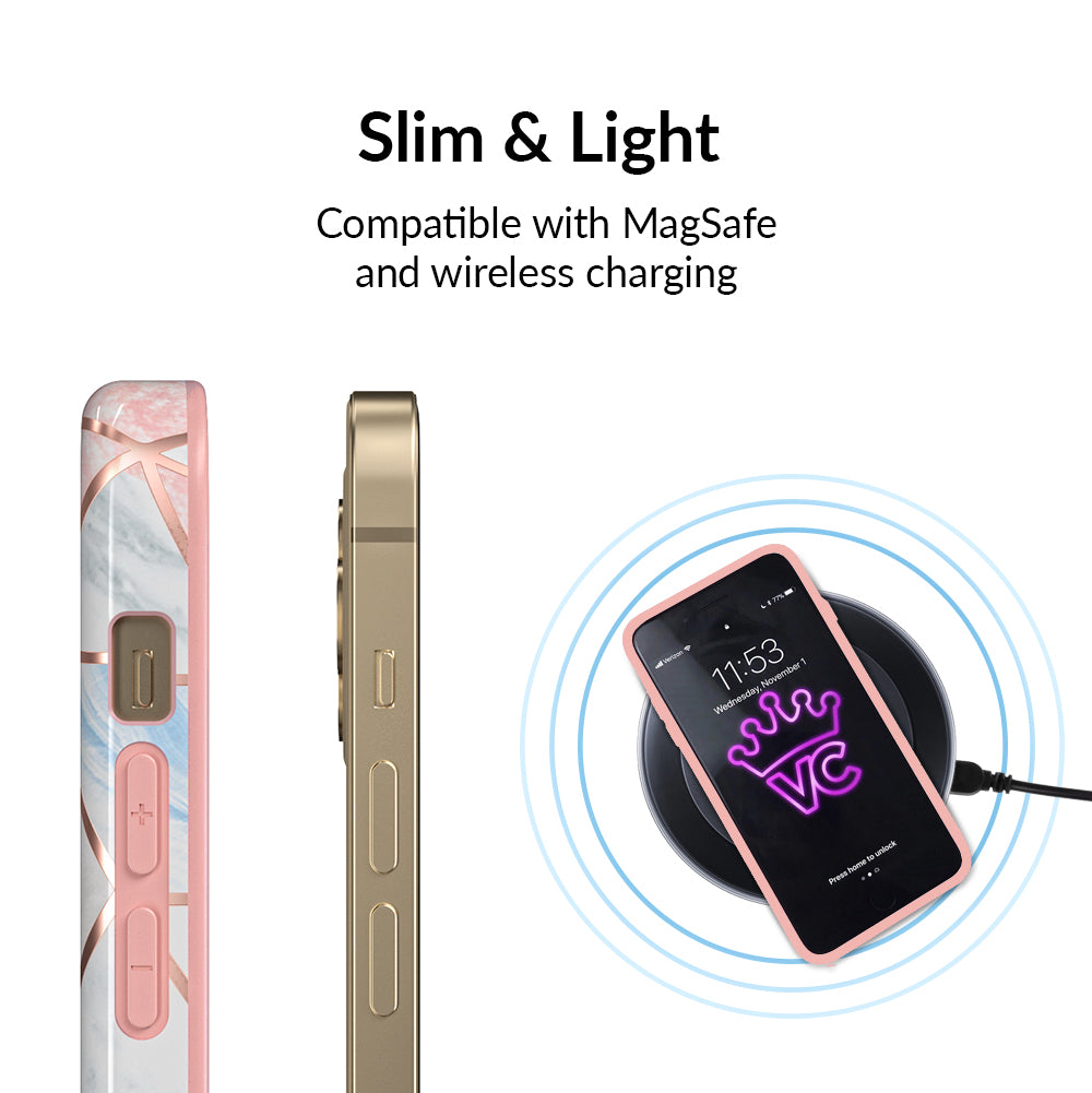 Stylish Geometric Marble Pattern iPhone Case - Durable Protective Cover for iPhone 13/12/11/X - Perfect for Everyday Use, Travel & Fashion Accessories