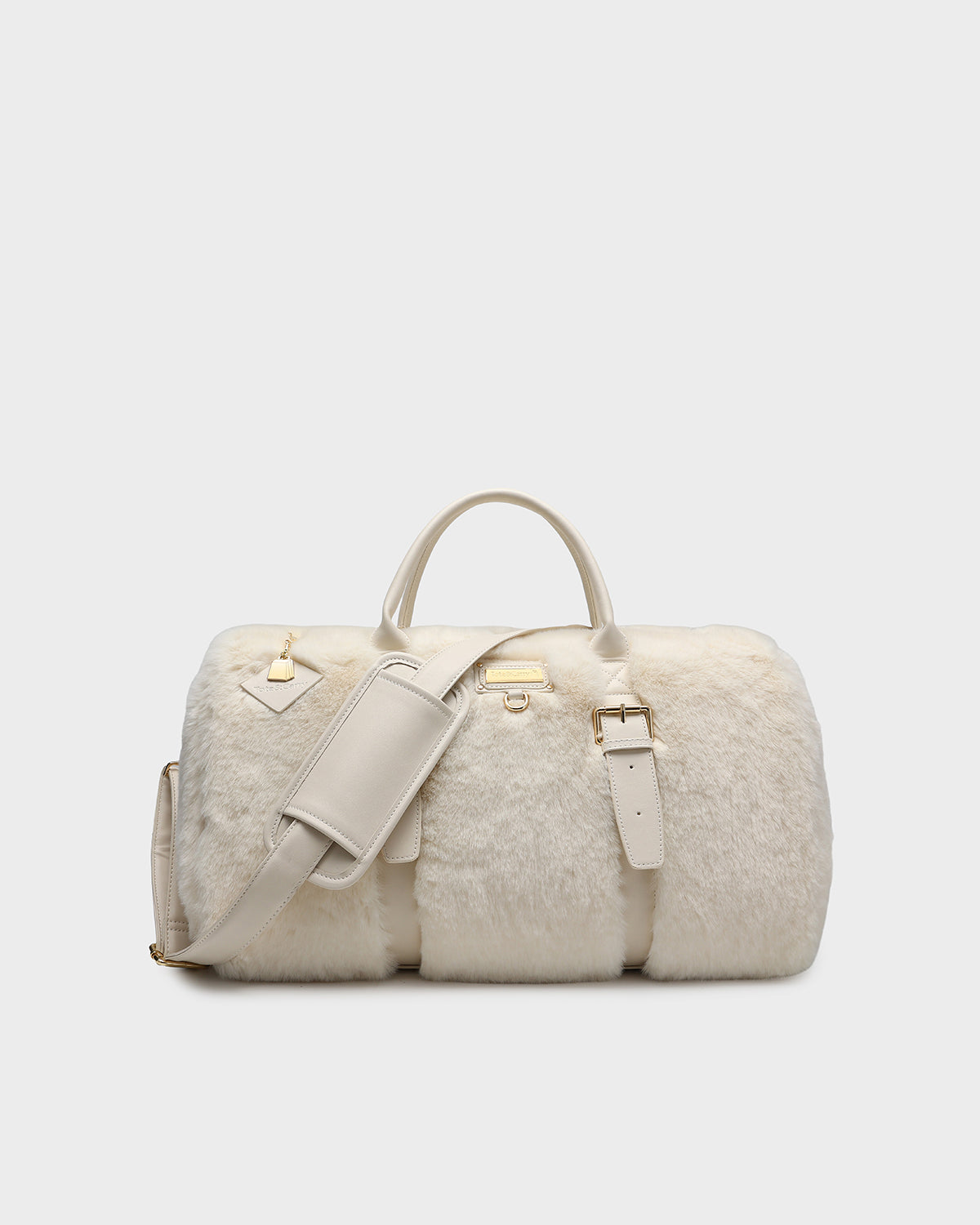 Soft Fuzzy Weekender Duffle Bag for Women & Men - Travel Overnight Gym Tote with Pockets - Perfect for Weekend Getaways, Gym, Work & Travel