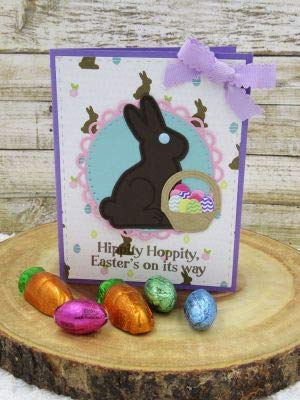 Easter Stamps Set for Card Making, Scrapbooking & DIY Crafts - Easter Bunny & Chocolate Bunny Rubber Stamps by The Stamps of Life - Perfect for Greeting Cards, Invitations, Journals & Easter Decorations