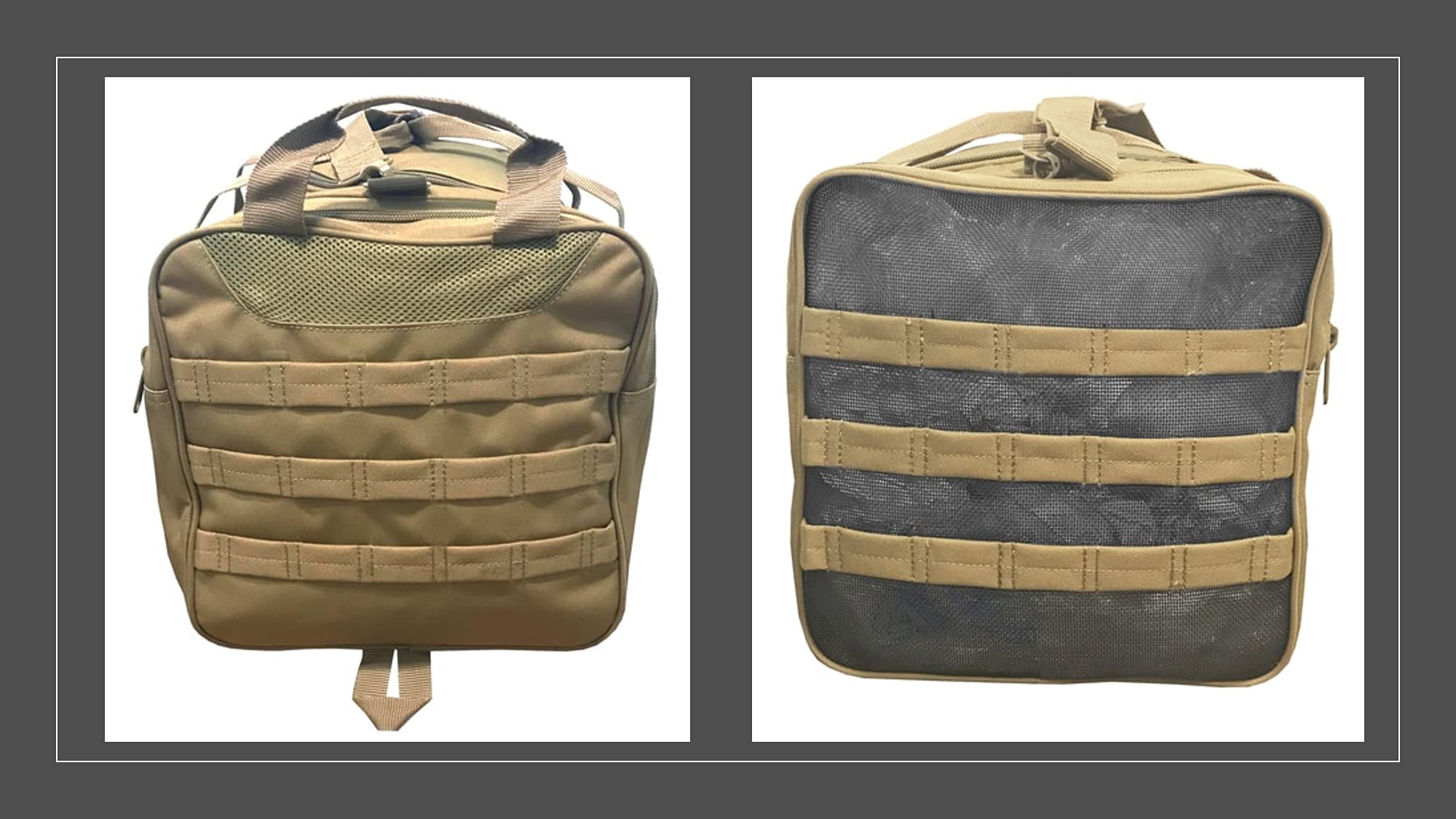 Goliad Duffel Backpack - Durable & Water Resistant 900D Polyester Travel Bag with Adjustable Shoulder Straps & Multiple Compartments for Shoes, Clothes & Gear - Perfect for Gym, Hiking & Weekend Trips (Coyote Brown)