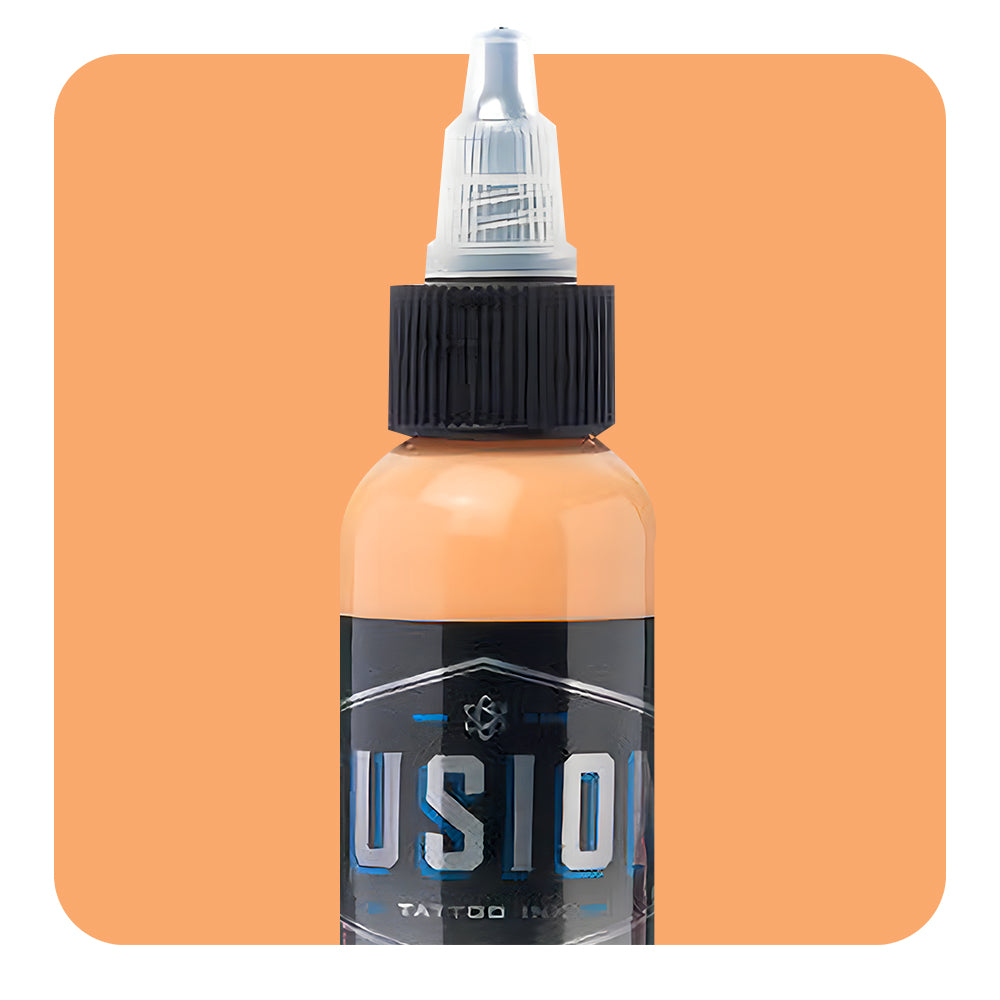 Premium Fusion Tattoo Ink - Professional Liquid Flesh Color 1oz Bottle - Ideal for Tattoo Artists & Body Art Professionals - Perfect for Realistic Skin Tone Tattoos & Permanent Makeup