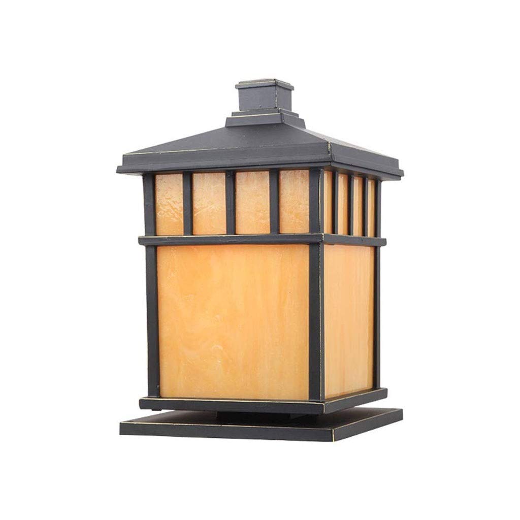 Vintage Aluminum Wall Lamp - Waterproof Square Outdoor Garden Light for Patio, Yard, and Landscape Decoration | Durable Alloy Design for Porch & Pathway Lighting