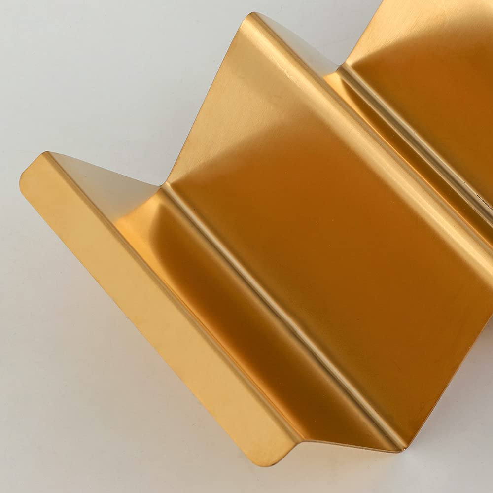 Stainless Steel Taco Holder Stand Set of 4 with Food Tong - Oven, Dishwasher & Grill Safe Taco Rack Tray for Baking - Gold | Perfect for Taco Tuesday Parties, Backyard BBQs & Mexican Dinner Nights