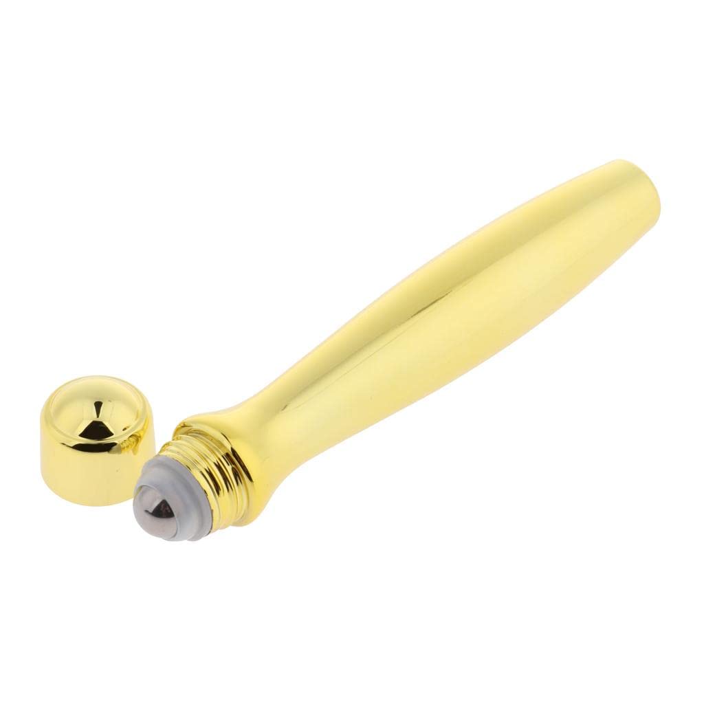 15ml Empty Roller Bottles for Essential Oils & Perfume - Golden Glass Roll On Bottles with Stainless Steel Roller Ball - Perfect for DIY Aromatherapy, Travel & Gift Packaging