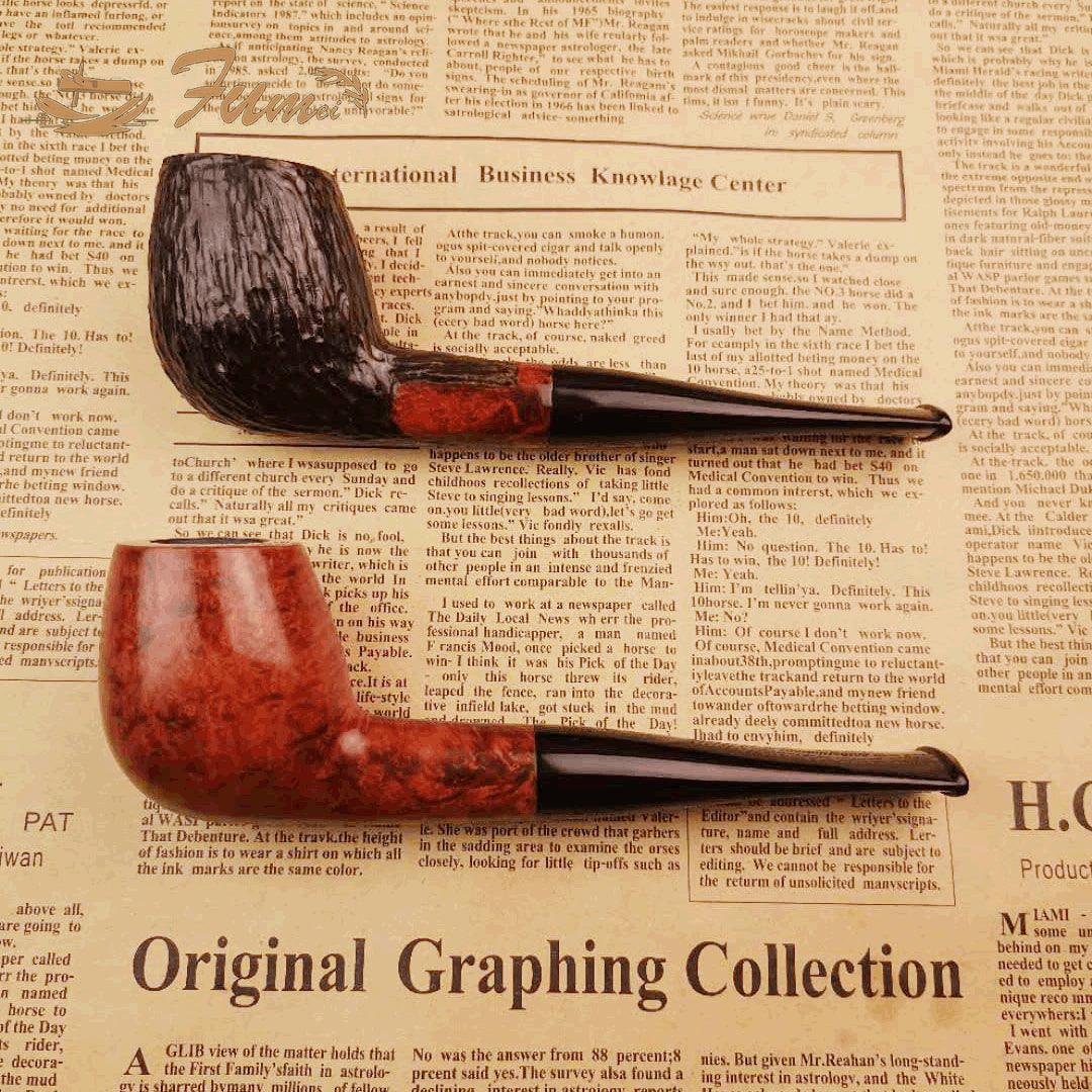 Handmade Mini Pipe - Straight Handle Solid Wood Smoking Accessory | Portable & Detachable Design for Travel, Camping & Outdoor Use