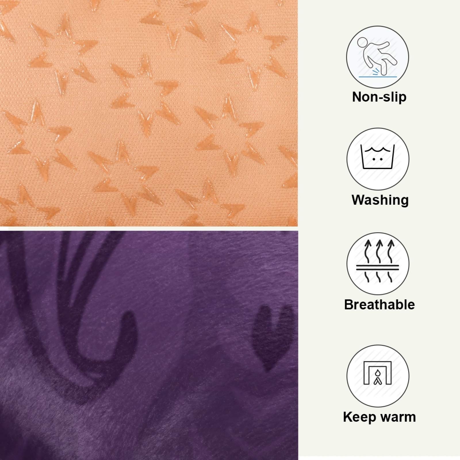 Purple Mandala Pet Bed for Dogs & Cats - Ultra Soft Rectangle Comfort Bed for Small & Medium Pets, Calming & Cozy 24x18 Inch - Perfect for Living Room, Bedroom & Pet Travel