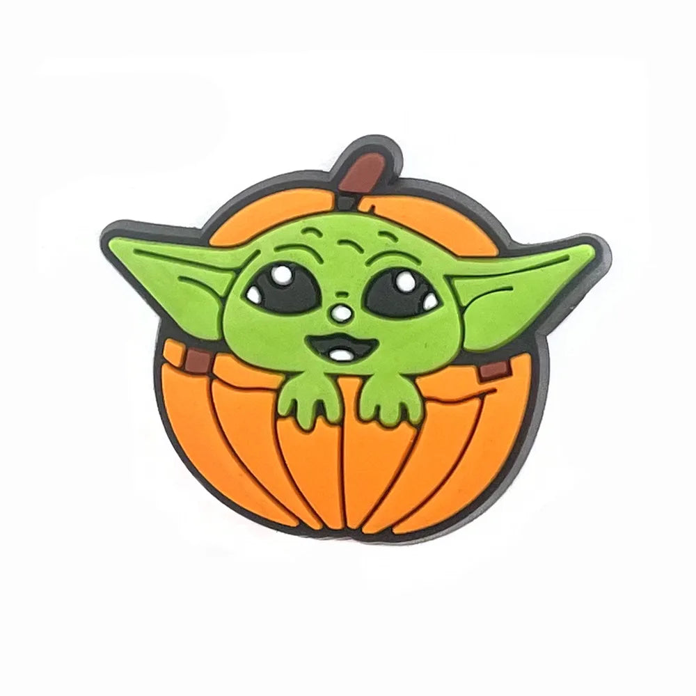 25 Styles Star Wars Yoda Shoe Charms for Crocs - DIY Decor Jibbitz for Kids & Adults - Waterproof Shoe Accessories for Slippers, Sandals & Water Shoes - Perfect Gift for Star Wars Fans & Crocs Lovers