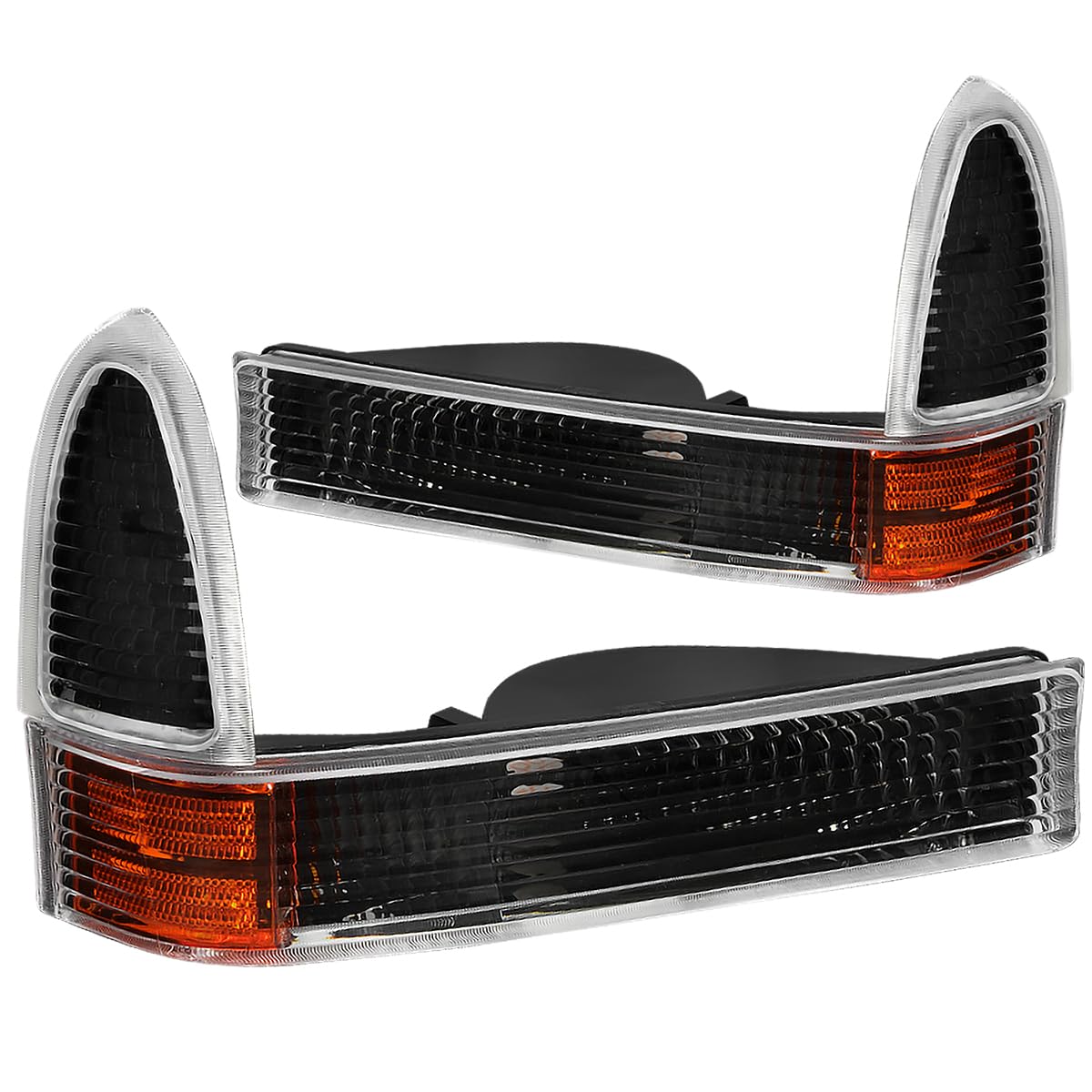 Spec-D Tuning Black Halo LED Projector Headlights with Yellow Fog Lights - Compatible with Ford F250 Super Duty (Left & Right Pair) - Durable Headlamp Assembly for Off-Road & Night Driving