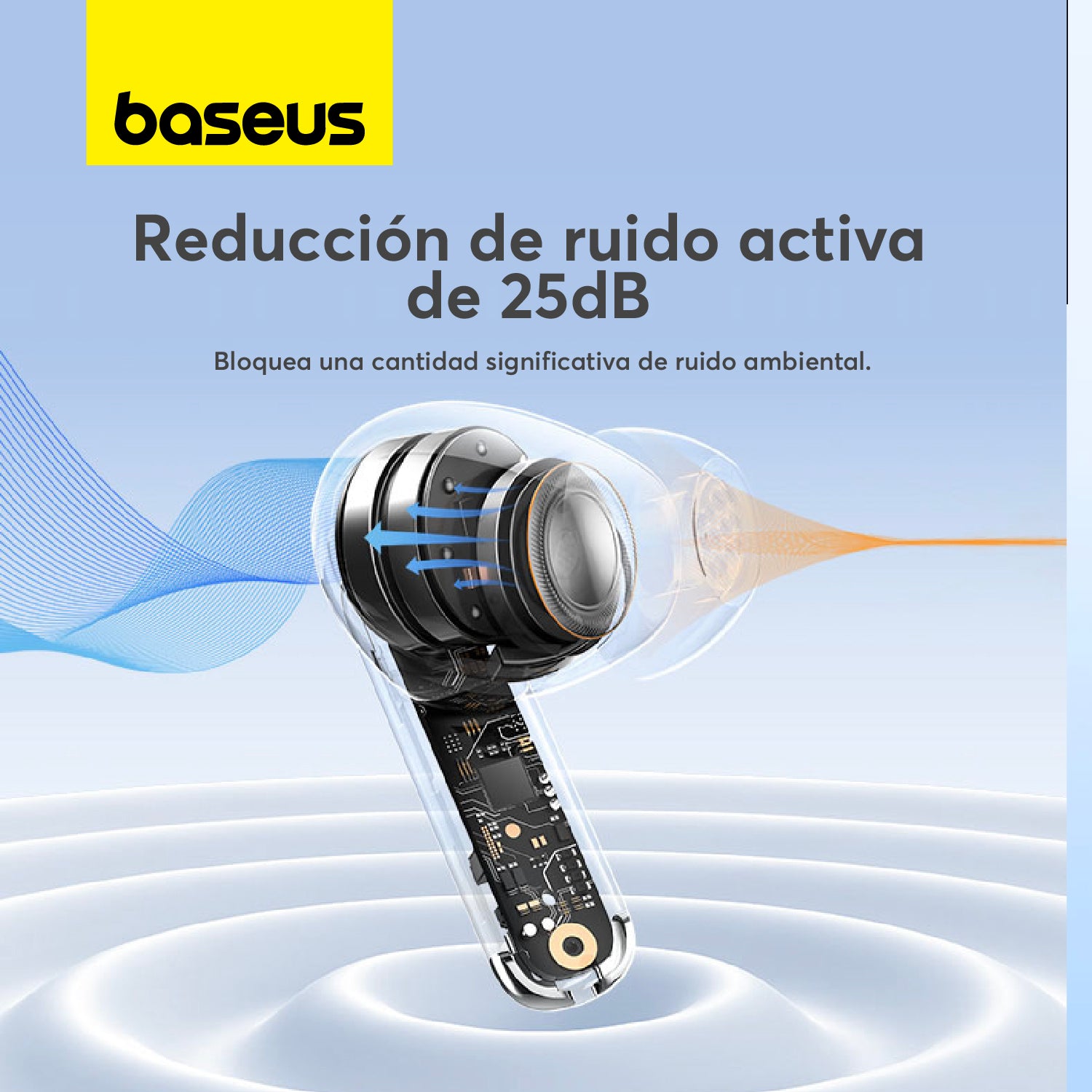 Baseus Bowie MZ10 Wireless Headphones with Active Noise Cancellation - Black | Perfect for Travel, Work & Gym
