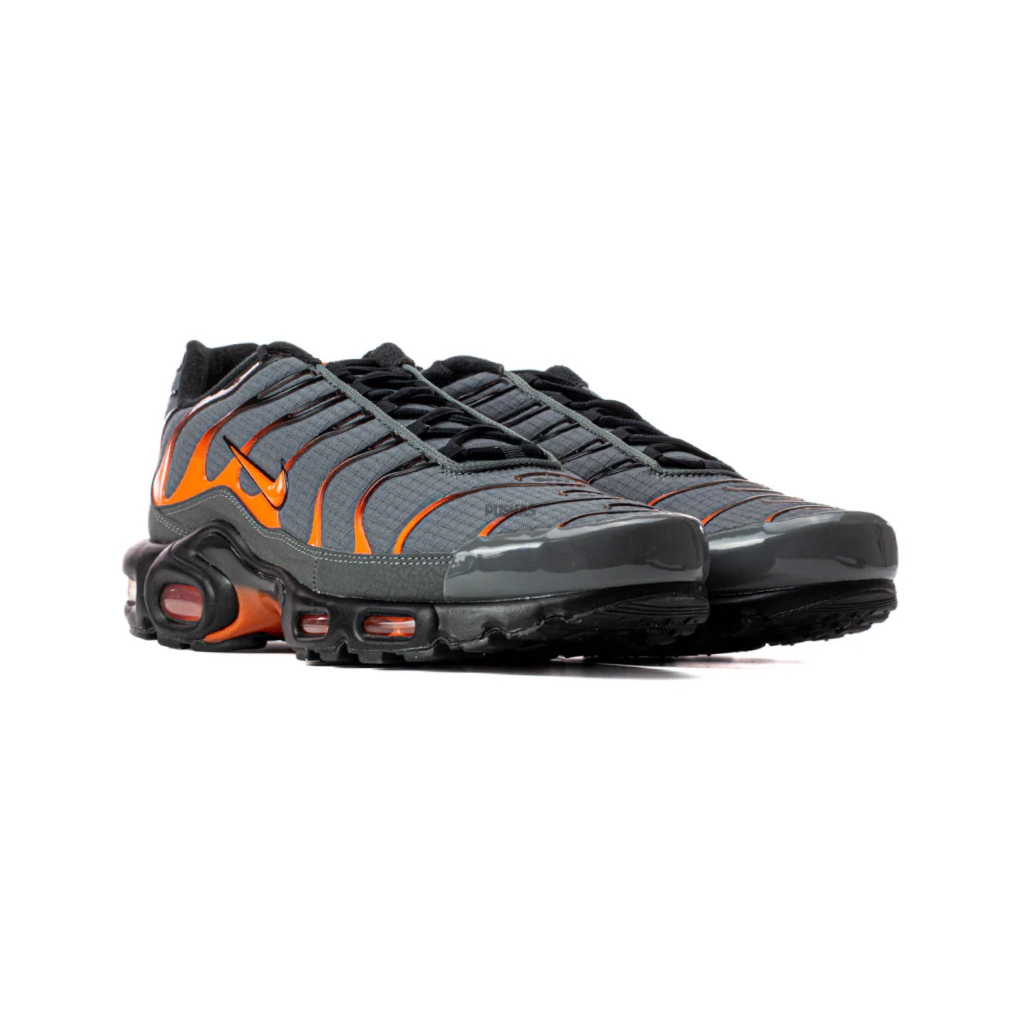 Nike Air Max TN Plus 'Grey Orange' Men's Running Shoes (2022) - Lightweight Cushioned Sneakers for Jogging, Gym Workouts & Streetwear Fashion