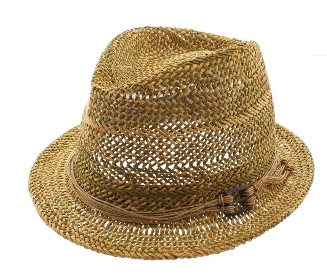 Milani Straw Fedora Hat for Women - Summer Beach & Travel