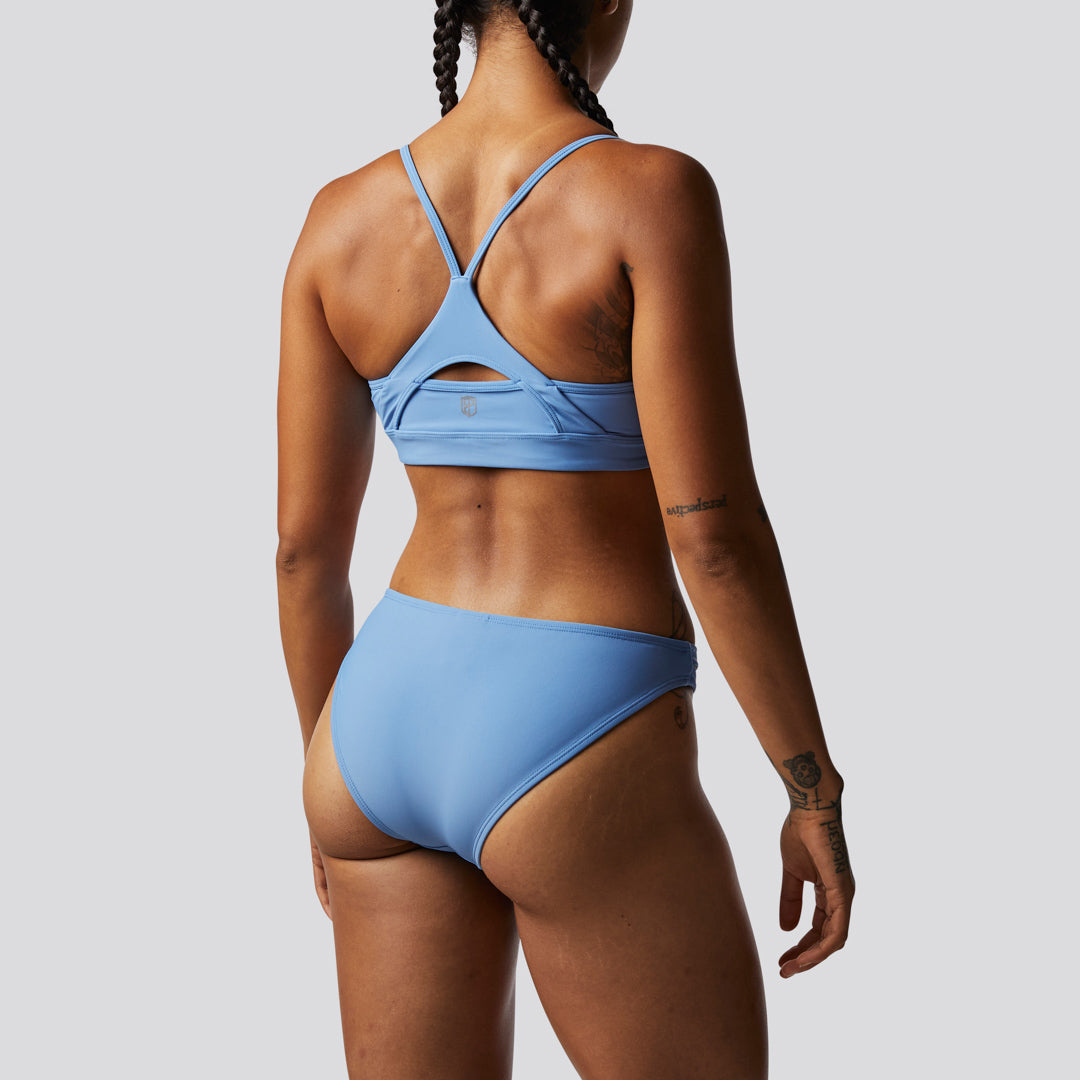 Premium Marina Bikini Bottom in Cornflower Blue - High Waisted Swimwear for Women - Perfect for Beach Vacations, Pool Parties & Summer Getaways