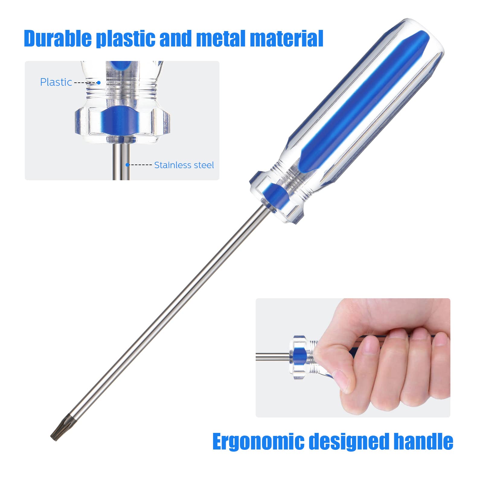 EBOOT T8 Security Screwdriver Set for Xbox One, Xbox 360 Controller & PS3 Repair - Blue | Game Controller Maintenance Kit for DIY Fixes & Electronics Projects