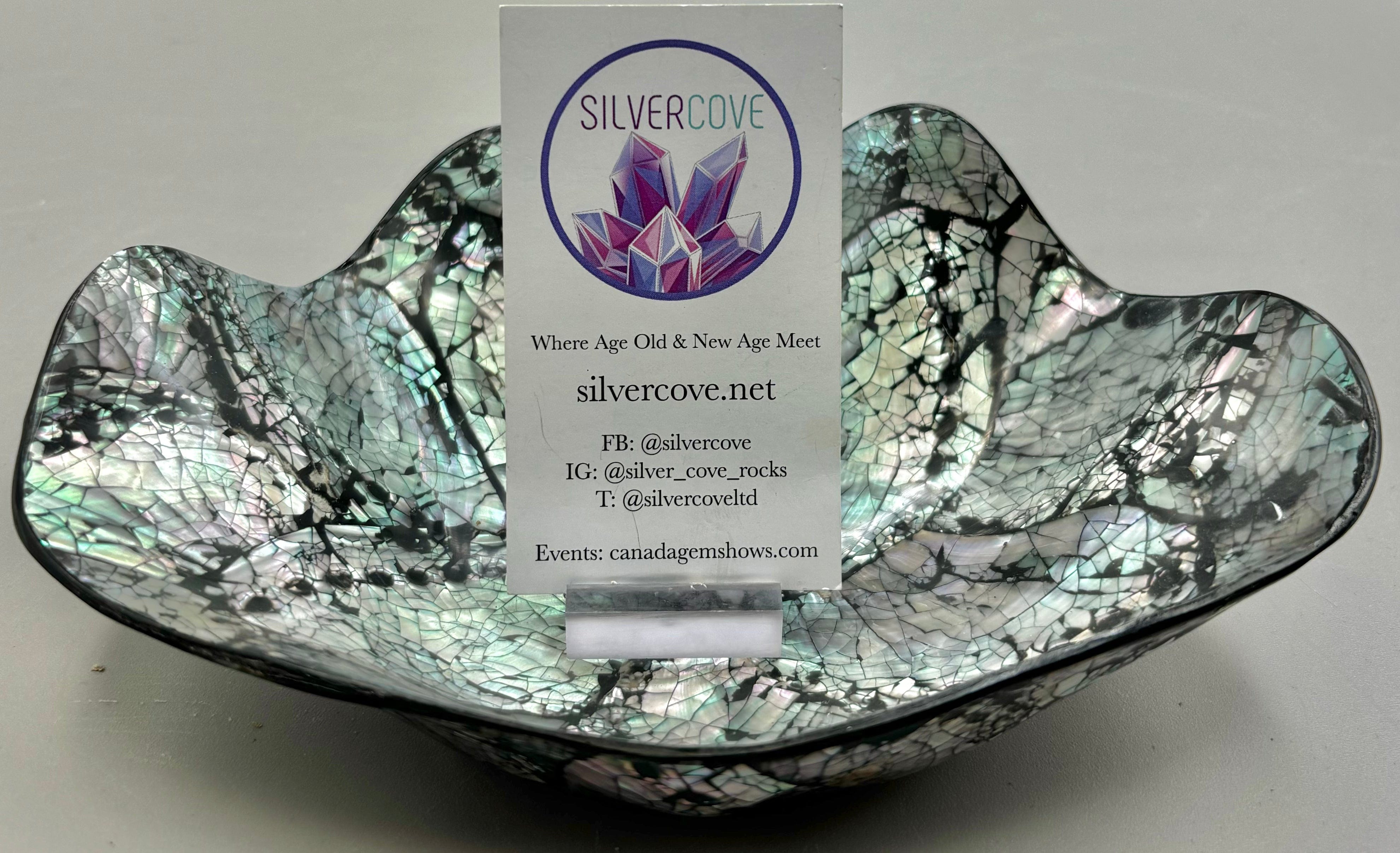Handcrafted Abalone Shell Decorative Dish - Elegant Home Decor for Centerpieces, Jewelry Holder & Bathroom Accessories