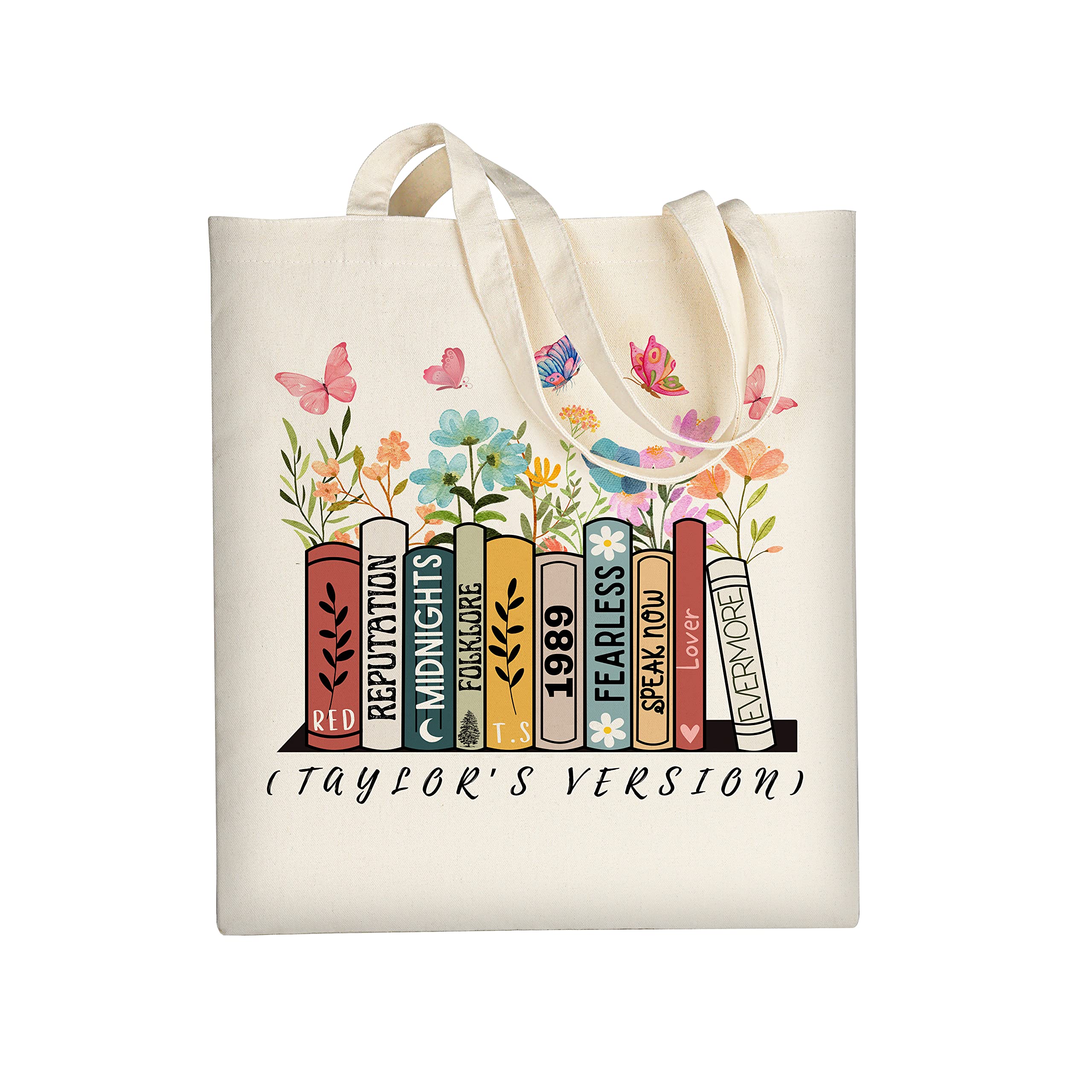 Stylish Aesthetic Canvas Tote Bag for Women - Eco-Friendly Reusable Cotton Grocery Bag for School, Beach, Shopping & Daily Use | Perfect for Work, Travel & Casual Outings