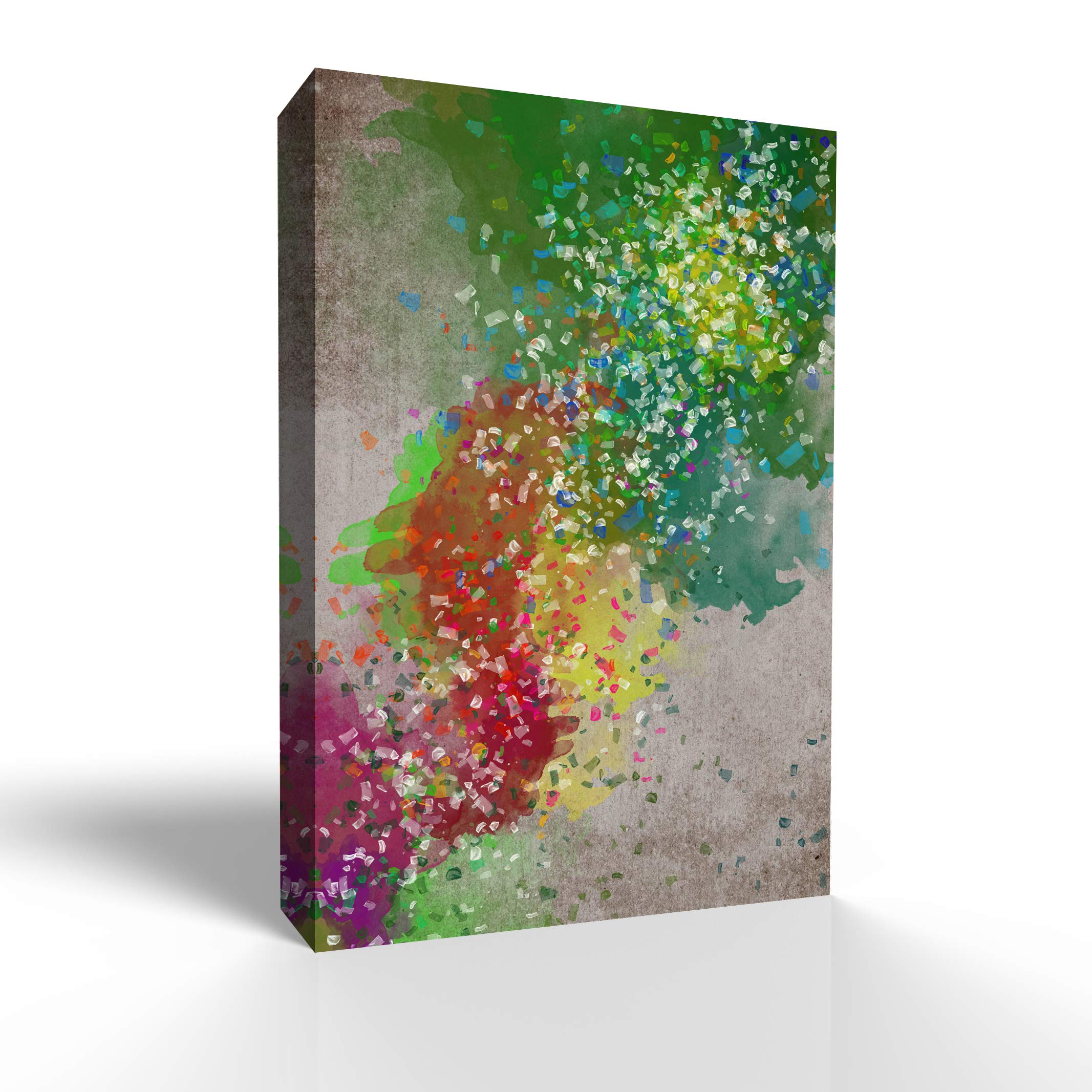 Wall26 - Abstract Colorful Canvas Wall Art - Giclee Painting for Bedroom, Living Room & Home Decor - 32x48 Inches - Perfect for Modern Interior Design & Housewarming Gifts