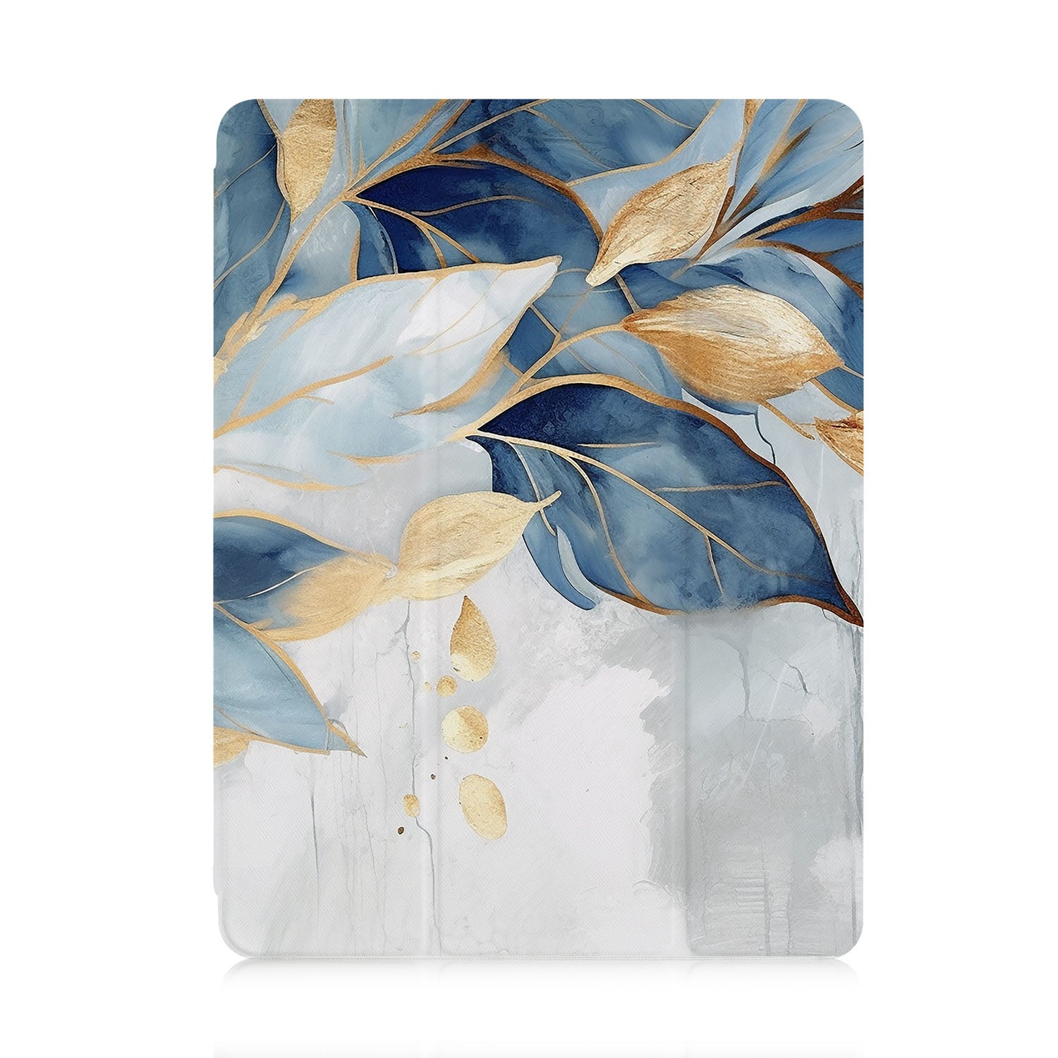 Premium iPad Trifold Case with Artistic Floral Design - Slim Protective Cover for iPad 6th/7th/8th/9th Gen - Perfect for Work, School & Travel