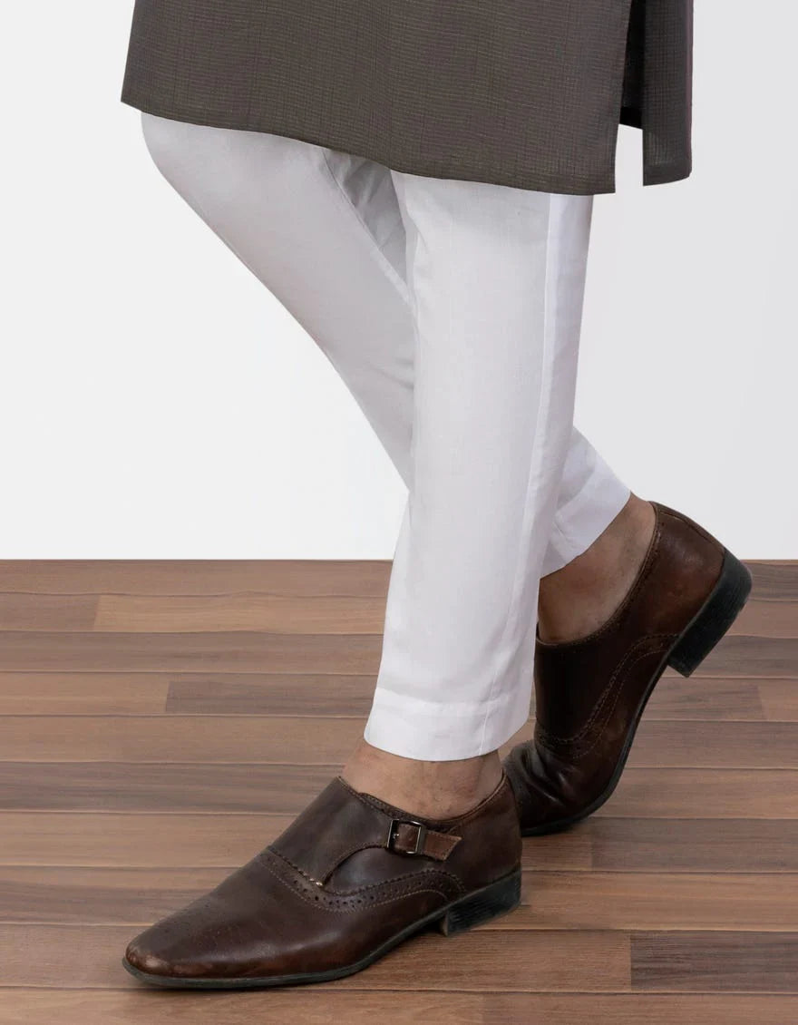 Premium Cotton White Trousers for Men by J. Junaid Jamshed - Comfortable & Stylish Office Wear & Casual Outfits