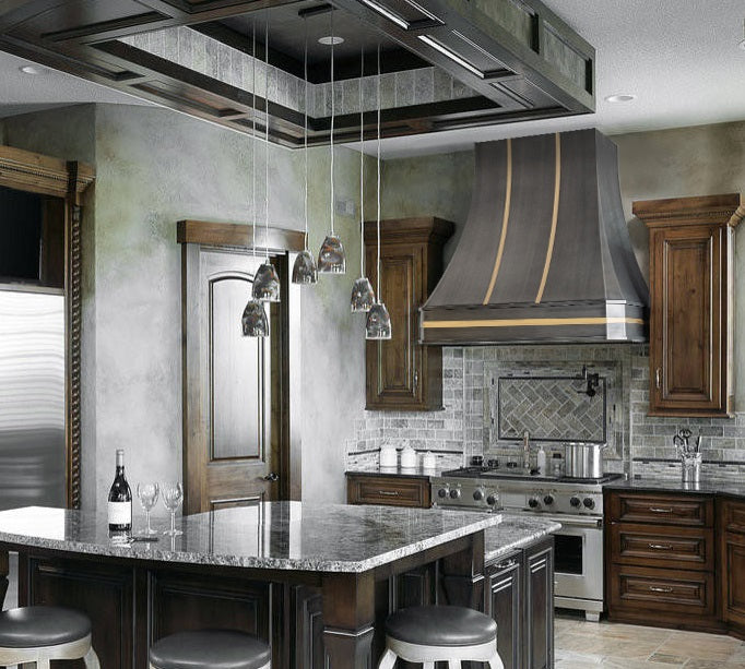 Premium RHM Sweep Stainless Steel Custom Range Hood H3 2BTRG - Compatible with Thomas Models | Professional Kitchen Ventilation for Home & Restaurant Use