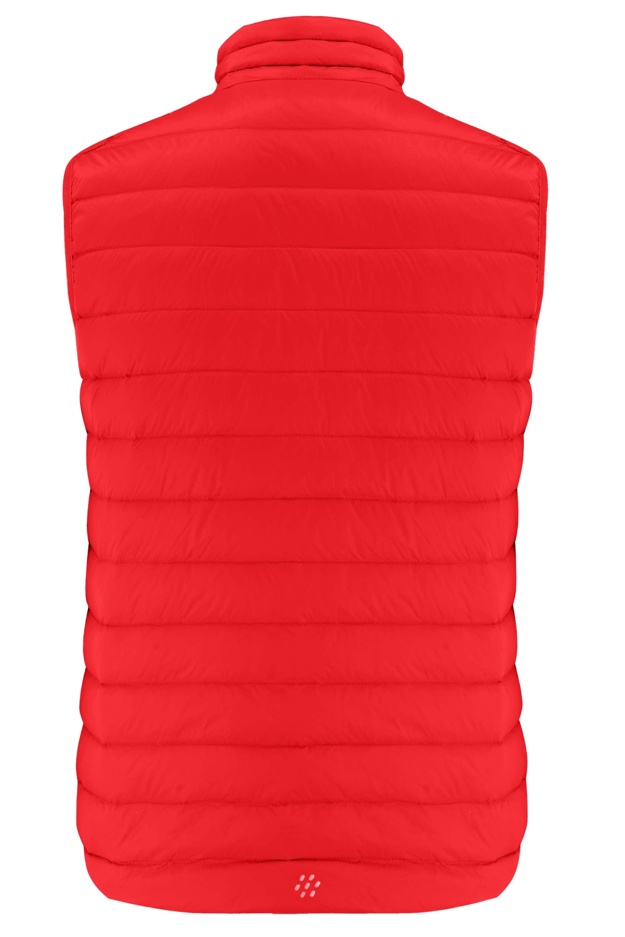 Men's Alpine Down Gilet - Mac In A Sac - Lightweight Warm Vest for Outdoor Activities, Hiking & Travel - Red